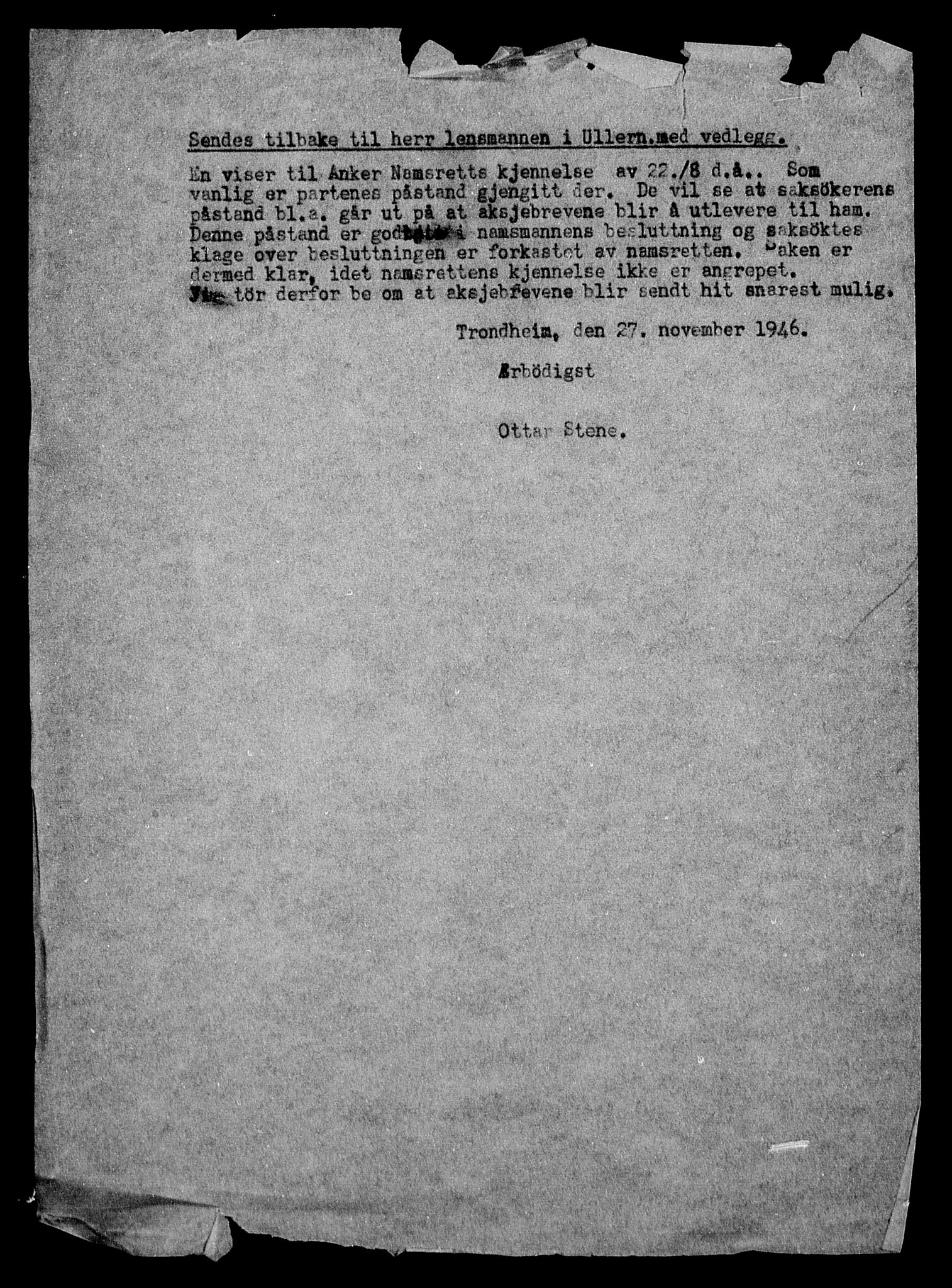 Justisdepartementet, Tilbakeføringskontoret for inndratte formuer, AV/RA-S-1564/H/Hc/Hca/L0909: --, 1945-1947, s. 70