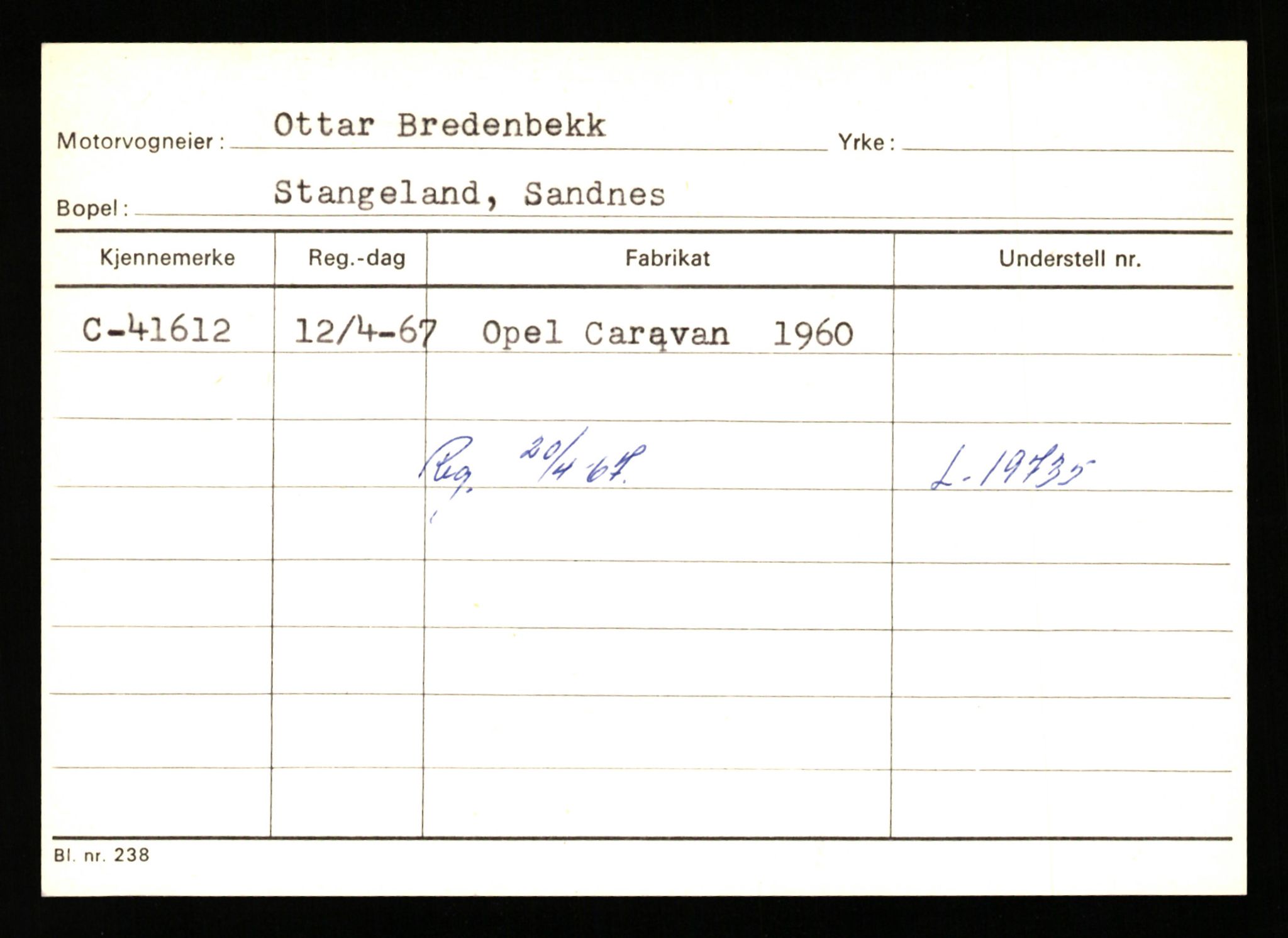 Stavanger trafikkstasjon, AV/SAST-A-101942/0/G/L0006: Registreringsnummer: 34250 - 49007, 1930-1971, s. 1963