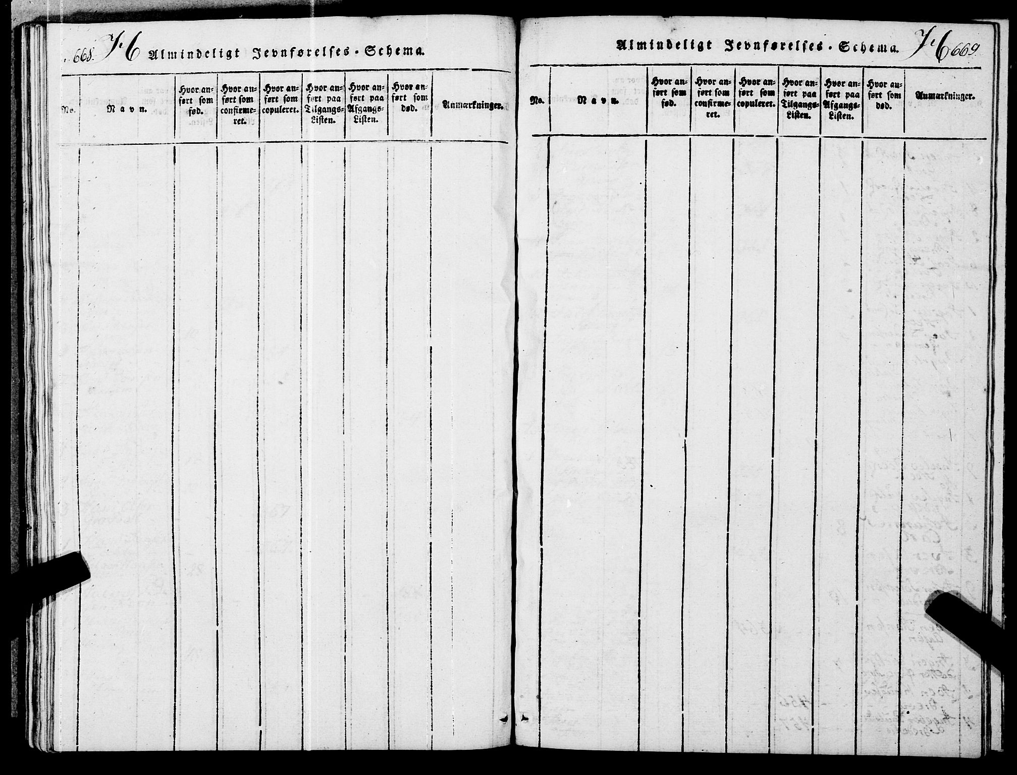 Ministerialprotokoller, klokkerbøker og fødselsregistre - Møre og Romsdal, AV/SAT-A-1454/545/L0585: Ministerialbok nr. 545A01, 1818-1853, s. 668-669