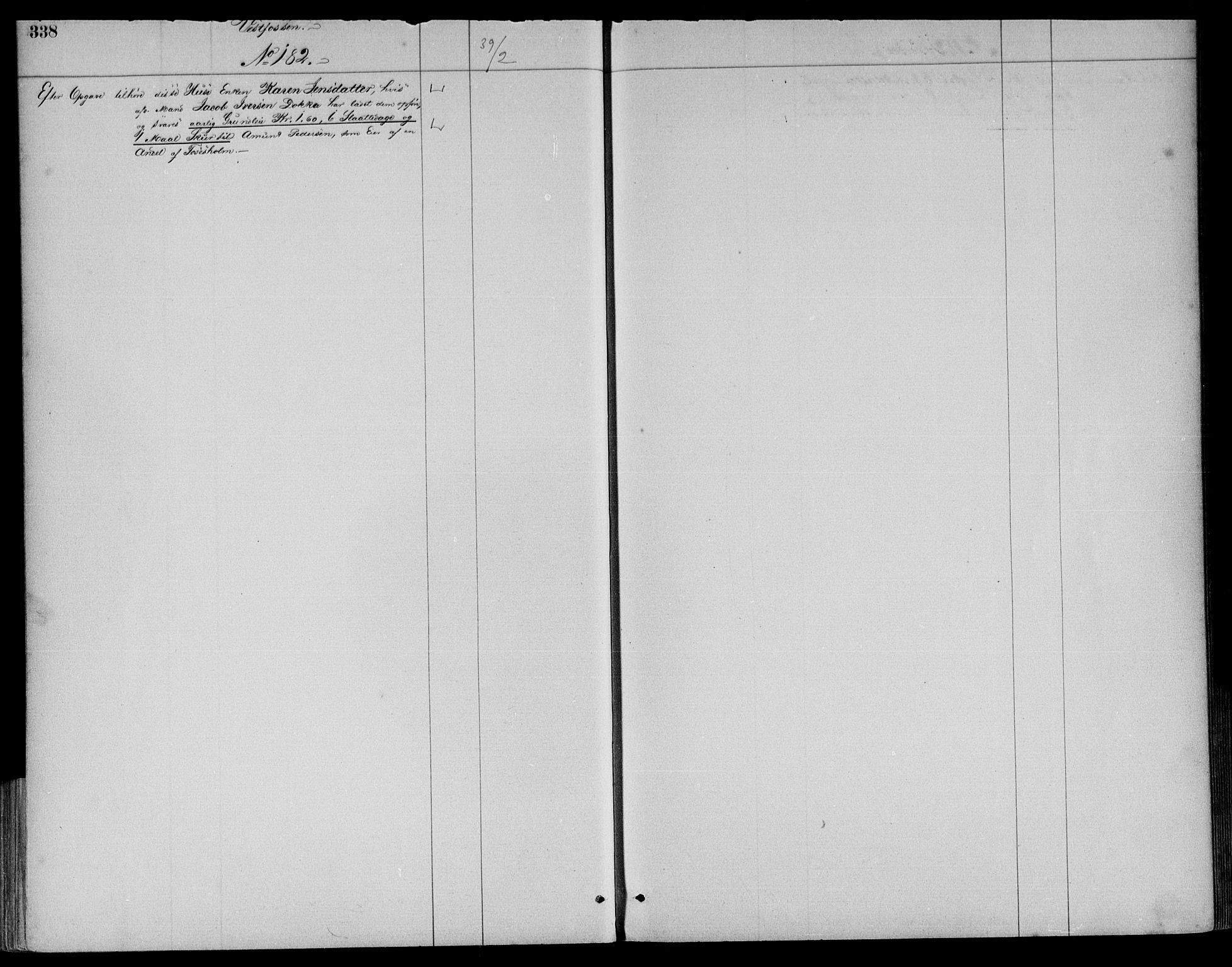 Eiker, Modum og Sigdal sorenskriveri, AV/SAKO-A-123/G/Gb/Gbd/L0002: Panteregister nr. IV 2, s. 338