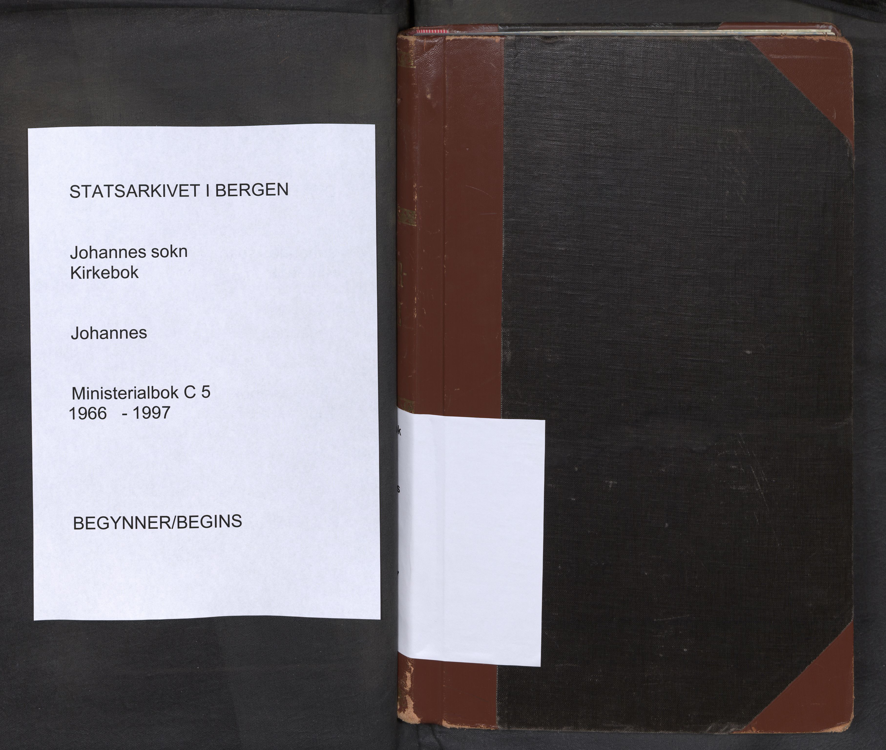 Johanneskirken sokneprestembete, AV/SAB-A-76001/H/Haa: Ministerialbok nr. C 5, 1966-1997