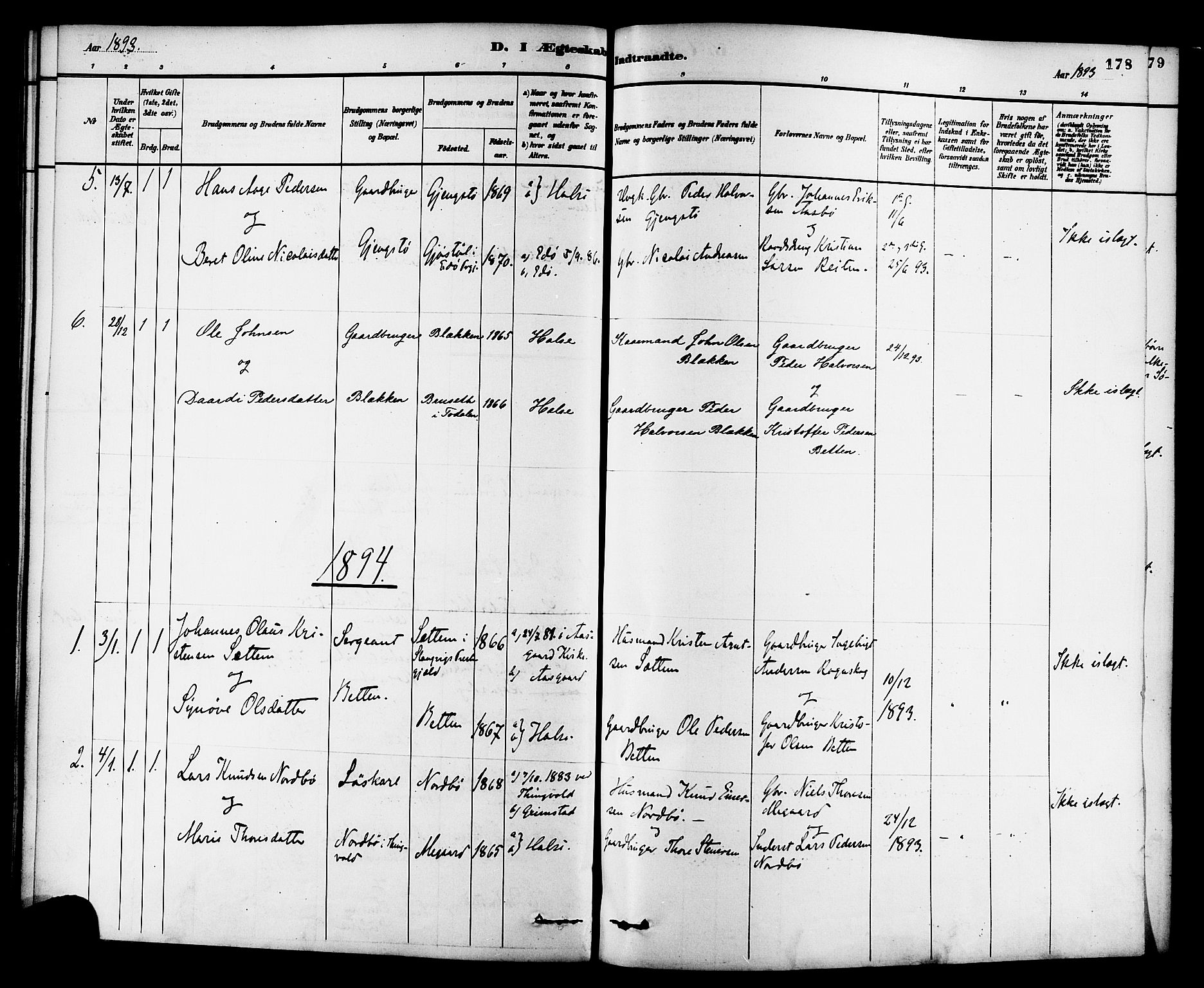 Ministerialprotokoller, klokkerbøker og fødselsregistre - Møre og Romsdal, SAT/A-1454/576/L0885: Ministerialbok nr. 576A03, 1880-1898, s. 178