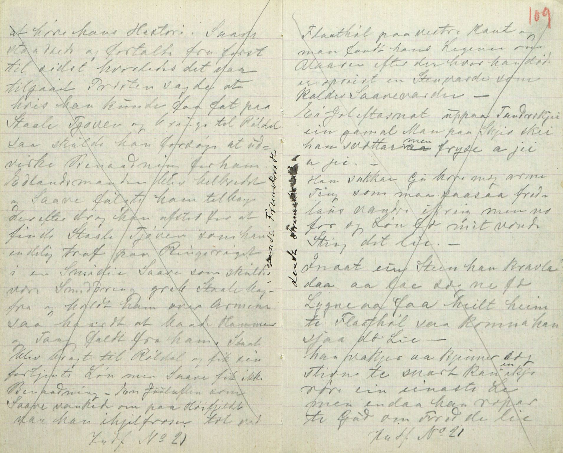 Rikard Berge, TEMU/TGM-A-1003/F/L0016/0015: 529-550 / 543 Oppskrifter av Halvor N. Tvedten, 1894, s. 108-109