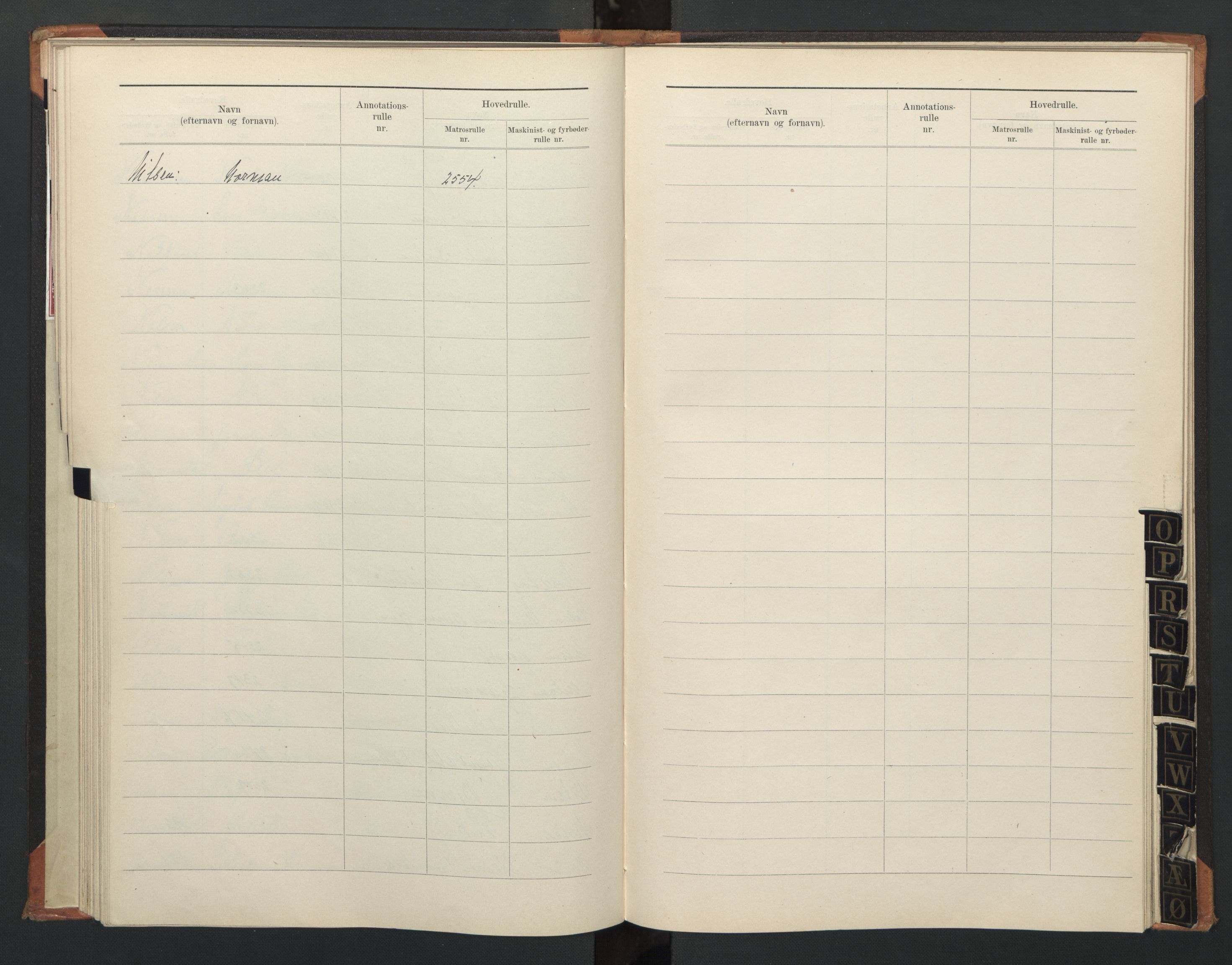 Flekkefjord mønstringskrets, AV/SAK-2031-0018/F/Fb/L0014: Register til annotasjonsrulle nr 2331-2964 og hovedrulle nr 1933-2591, Æ-11, 1909-1948, s. 28