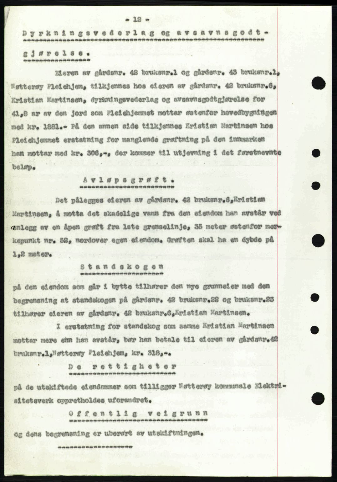 Tønsberg sorenskriveri, AV/SAKO-A-130/G/Ga/Gaa/L0012: Pantebok nr. A12, 1942-1943, Dagboknr: 247/1943