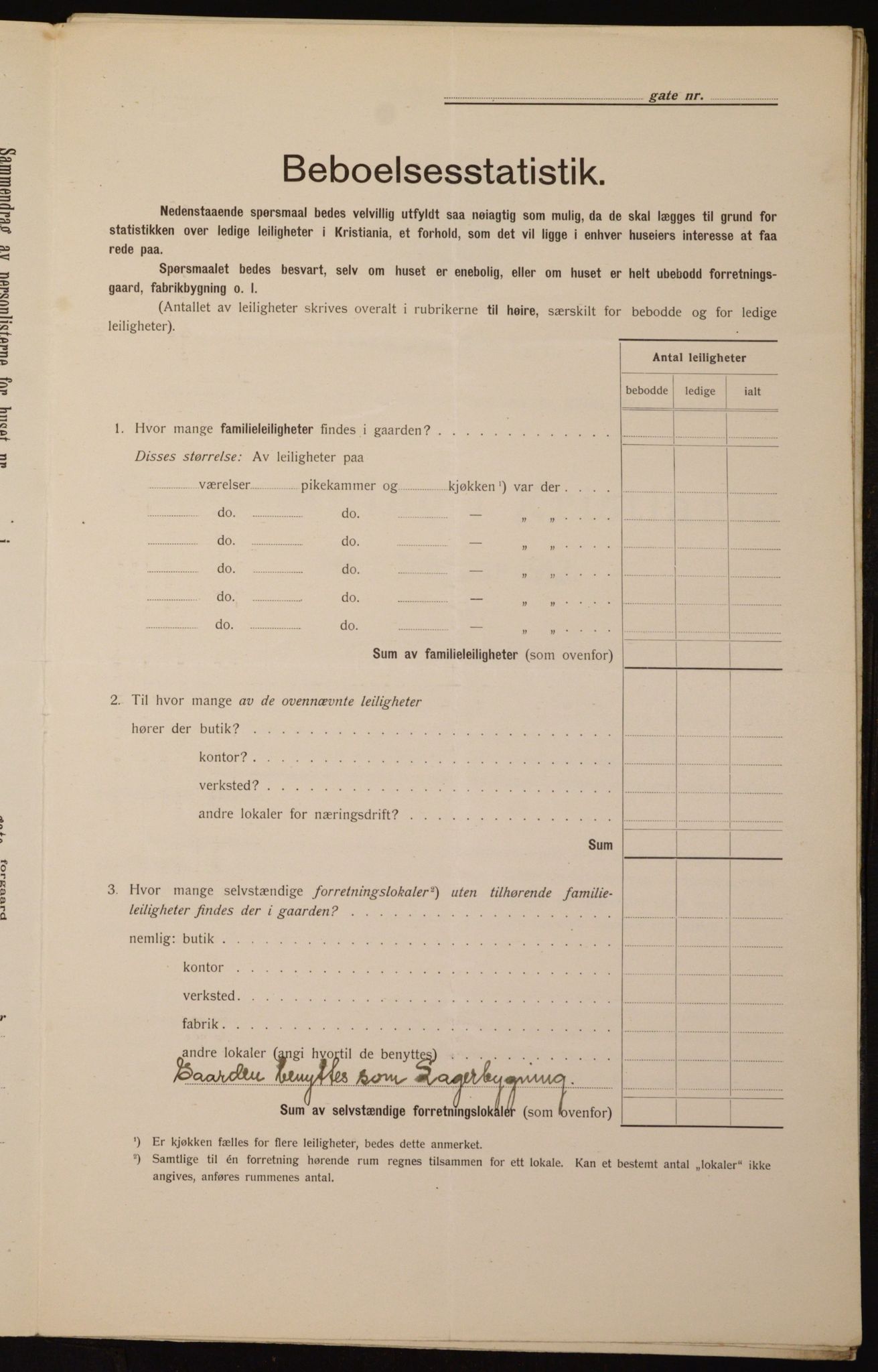 OBA, Kommunal folketelling 1.2.1912 for Kristiania, 1912, s. 97261