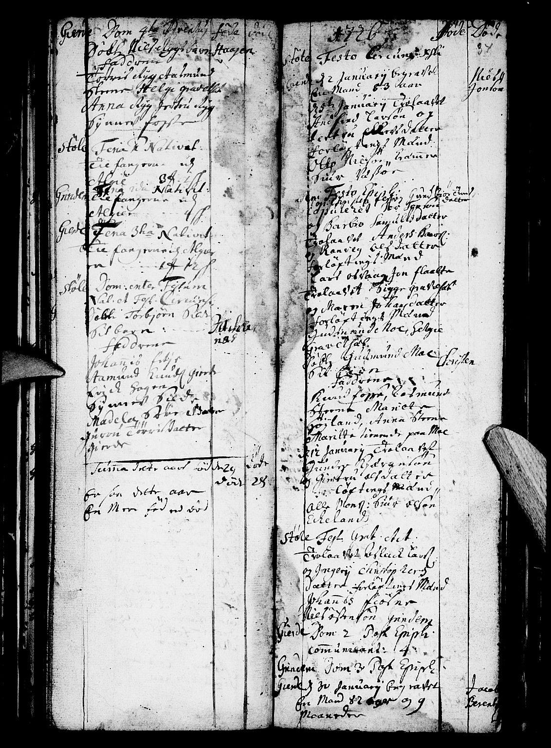 Etne sokneprestembete, SAB/A-75001/H/Haa: Ministerialbok nr. A 1, 1715-1741, s. 34