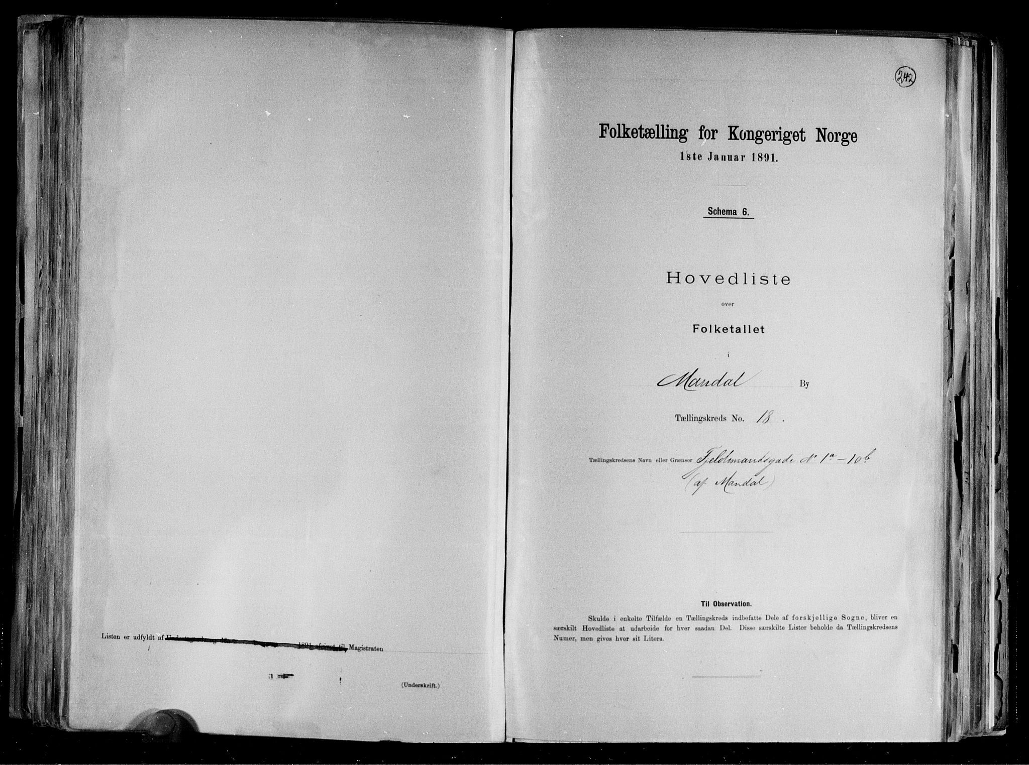 RA, Folketelling 1891 for 1002 Mandal ladested, 1891, s. 40