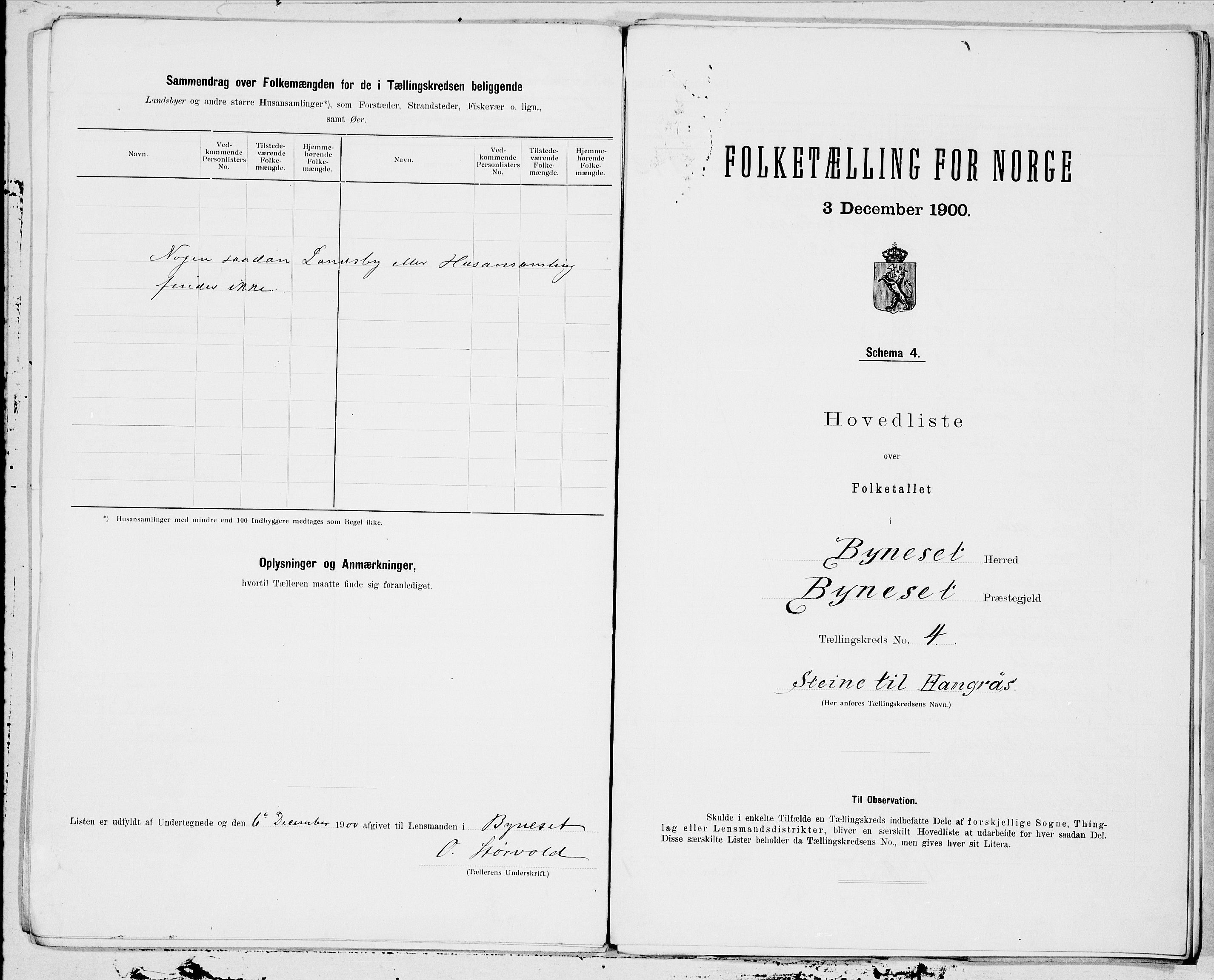 SAT, Folketelling 1900 for 1655 Byneset herred, 1900, s. 8