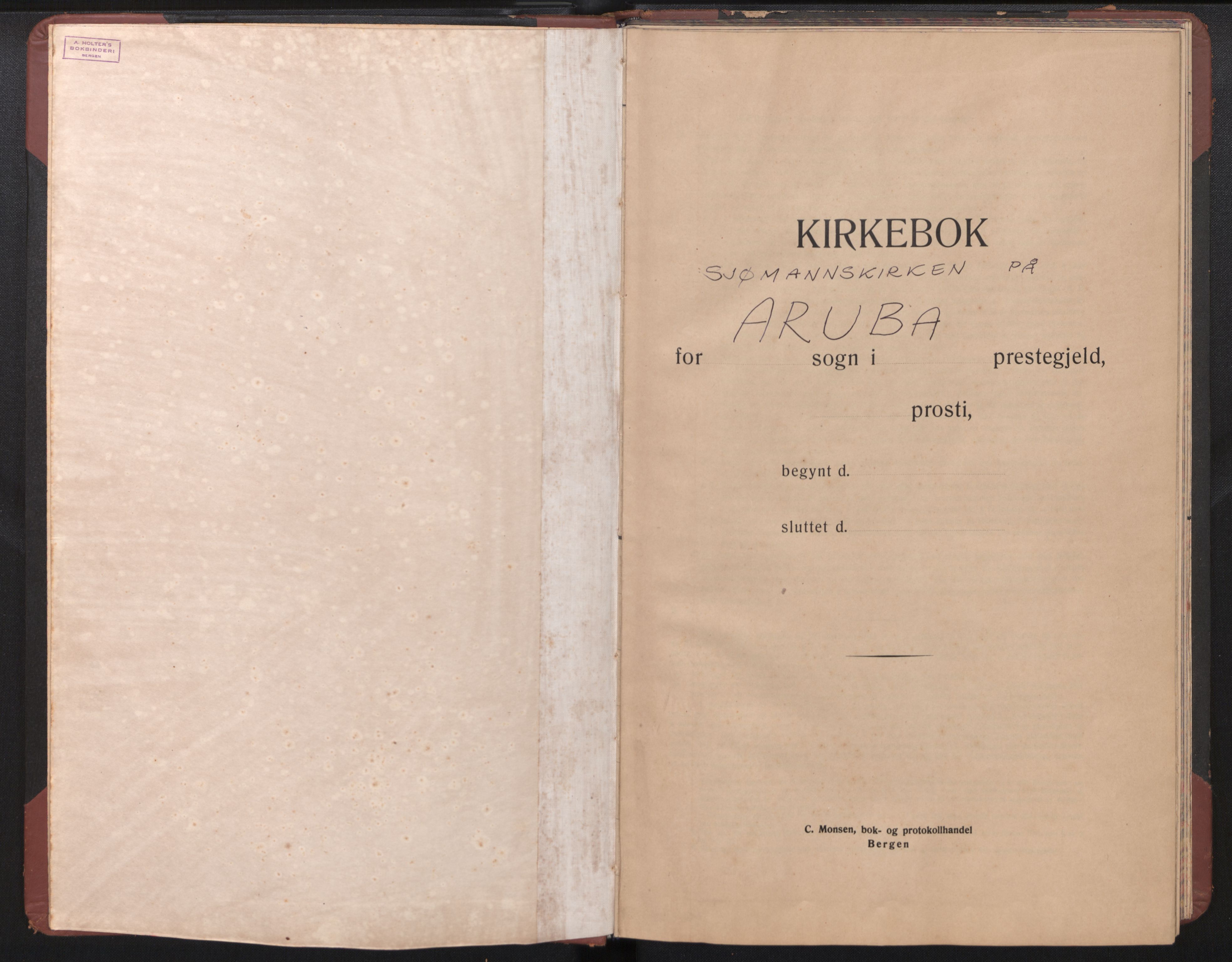 Den norske sjømannsmisjon i utlandet/Aruba, AV/SAB-SAB/PA-0122/H/Ha/L0001: Ministerialbok nr. A 1, 1948-1972