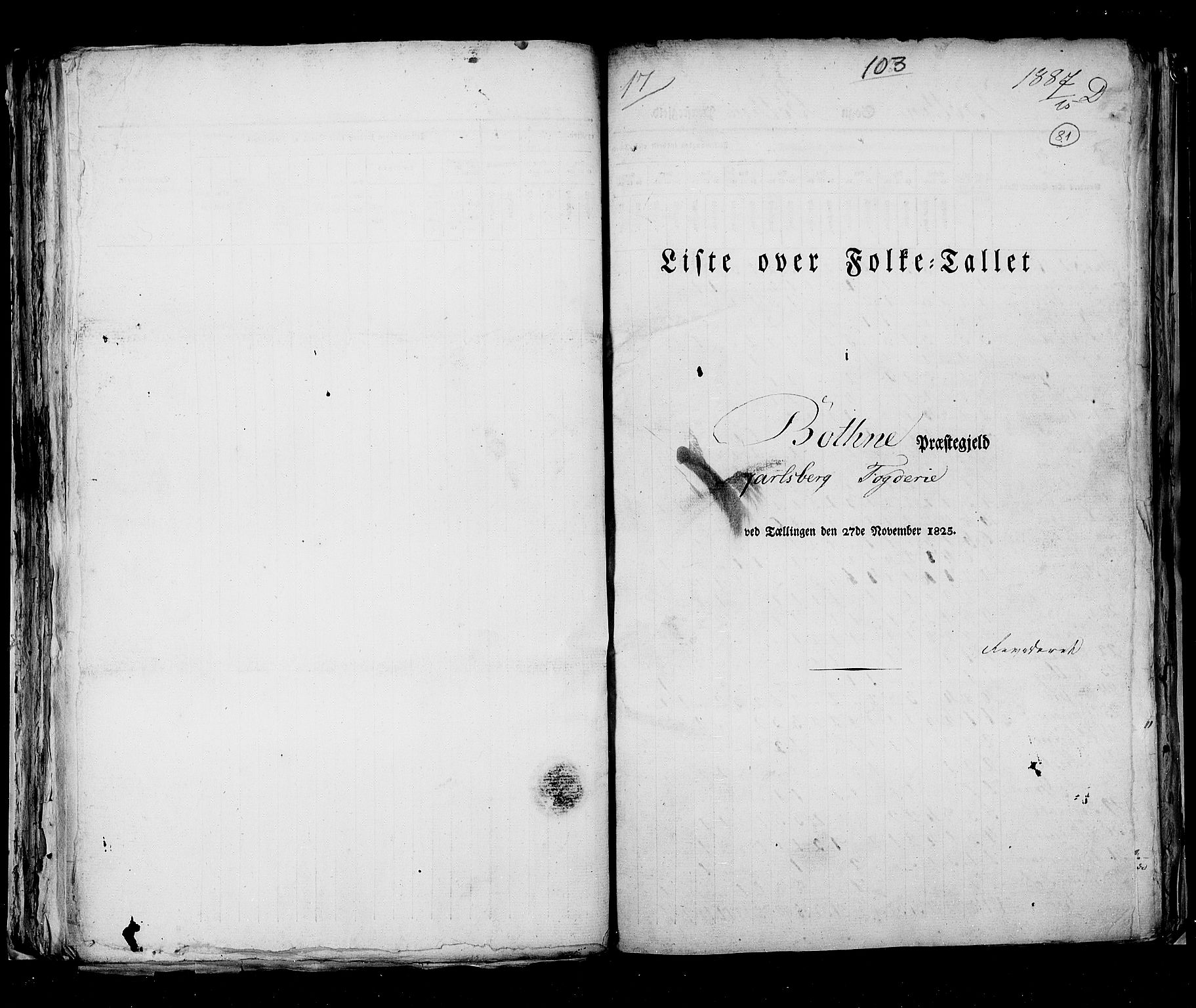 RA, Folketellingen 1825, bind 8: Jarlsberg og Larvik amt, 1825, s. 81