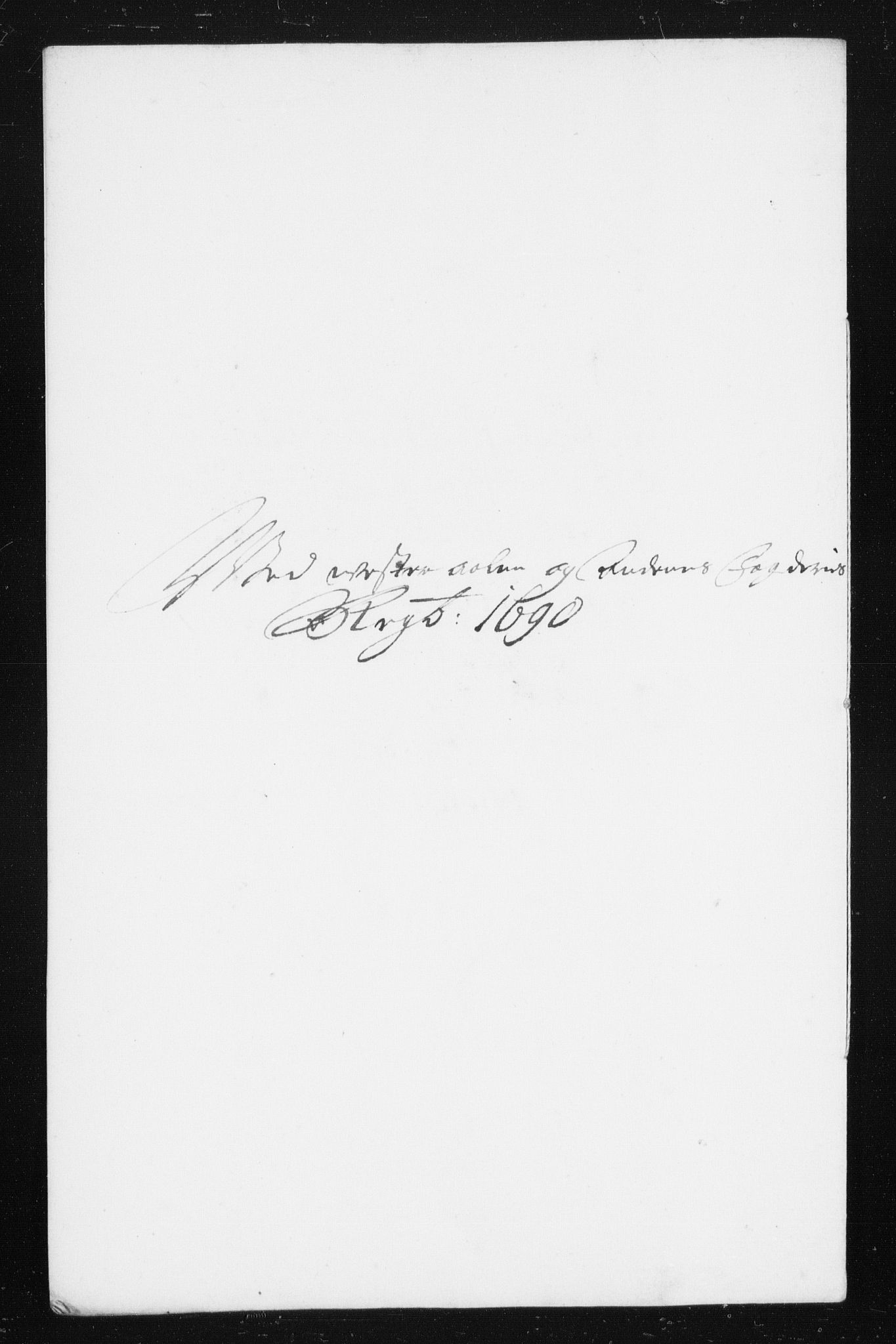 Rentekammeret inntil 1814, Reviderte regnskaper, Stiftamtstueregnskaper, Trondheim stiftamt og Nordland amt, AV/RA-EA-6044/R/Rh/L0015: Nordland amt, 1690