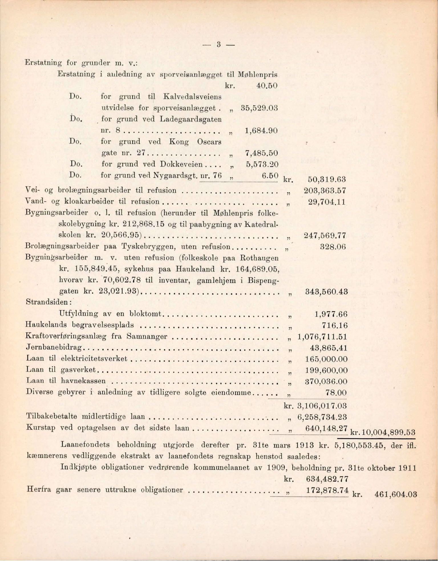 Bergen kommune. Formannskapet, BBA/A-0003/Ad/L0087: Bergens Kommuneforhandlinger, hele 1912 og første halvår i 1913, bind II, 1912-1913