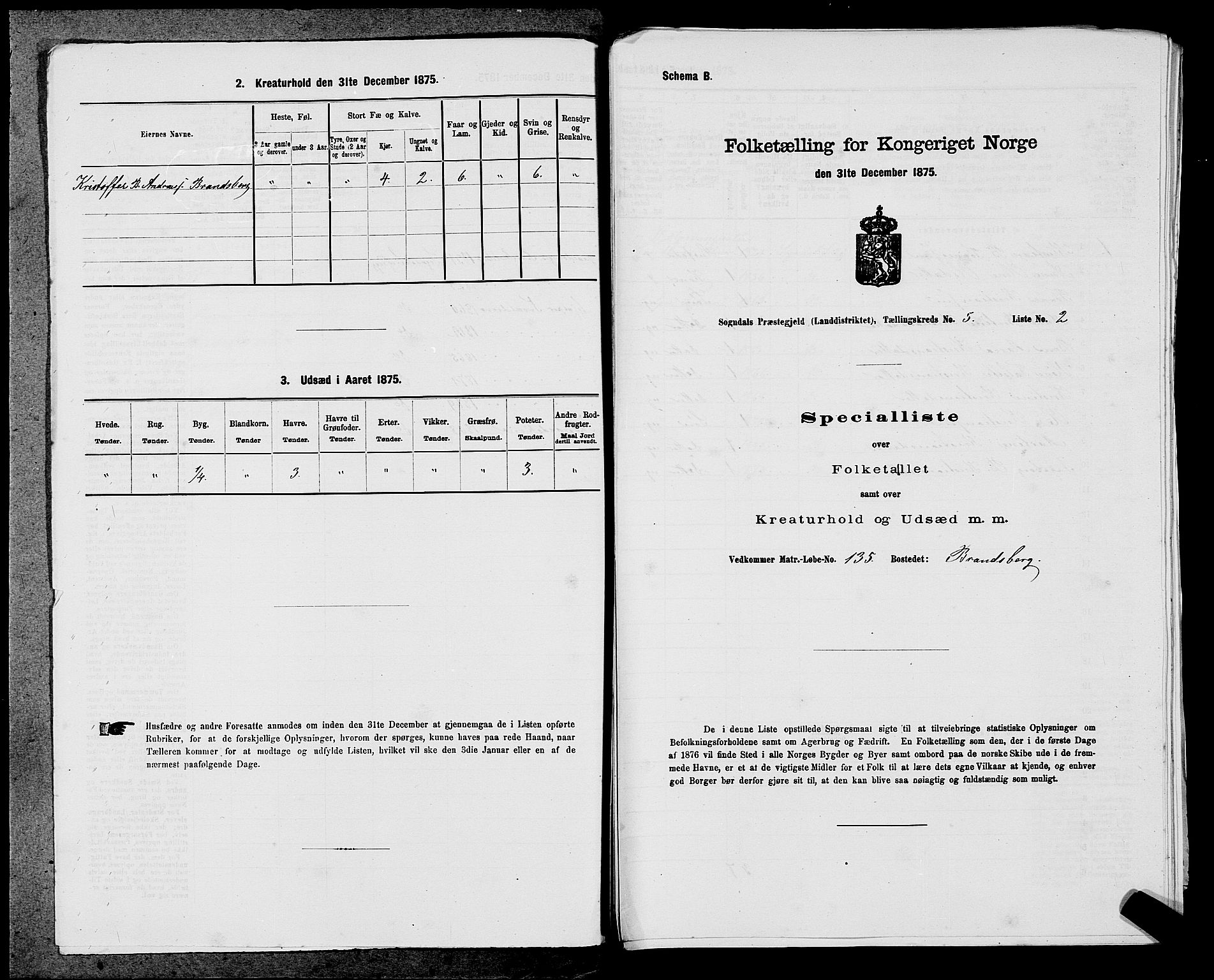 SAST, Folketelling 1875 for 1111L Sokndal prestegjeld, Sokndal landsokn, 1875, s. 368