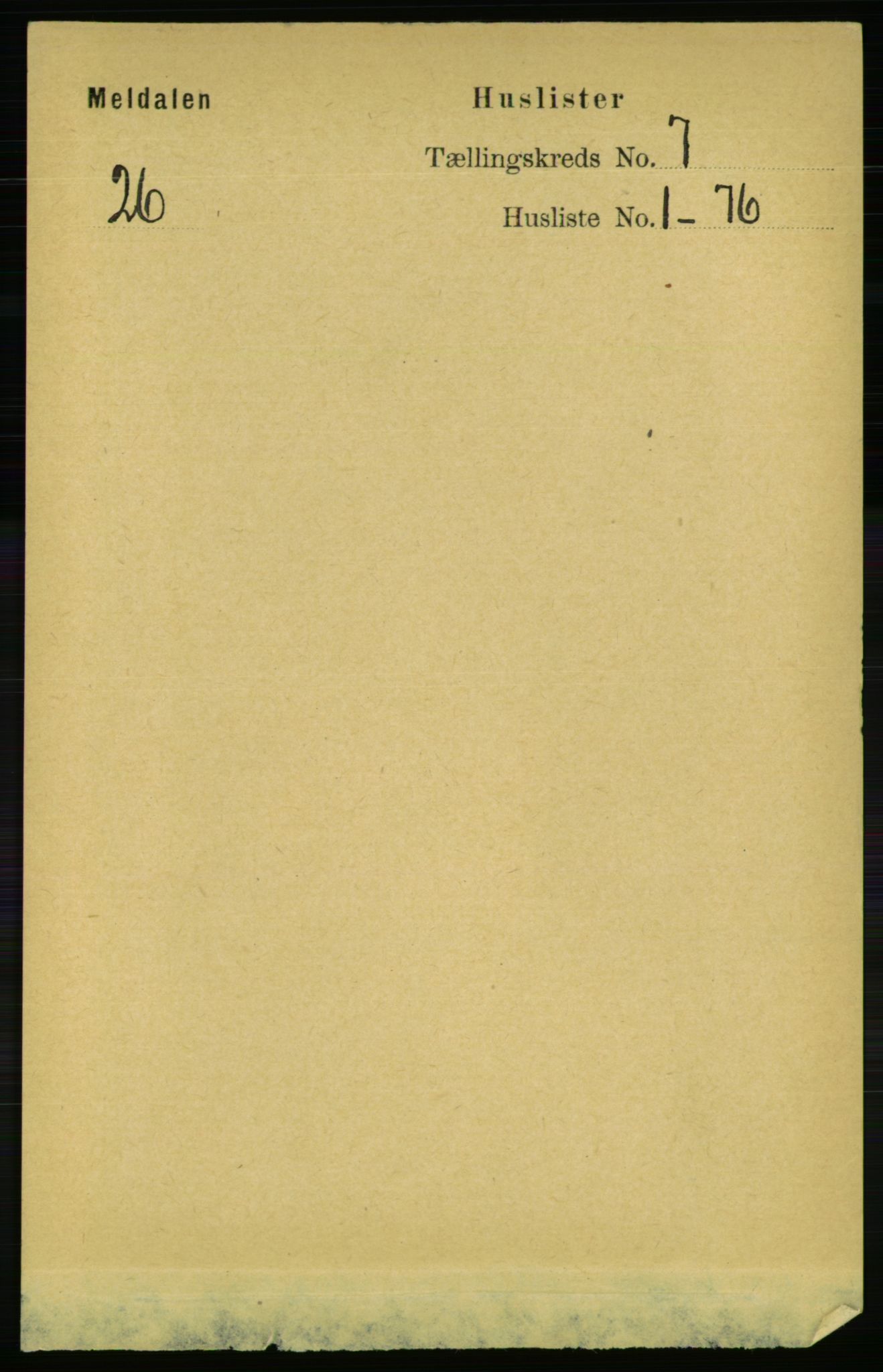 RA, Folketelling 1891 for 1636 Meldal herred, 1891, s. 3330