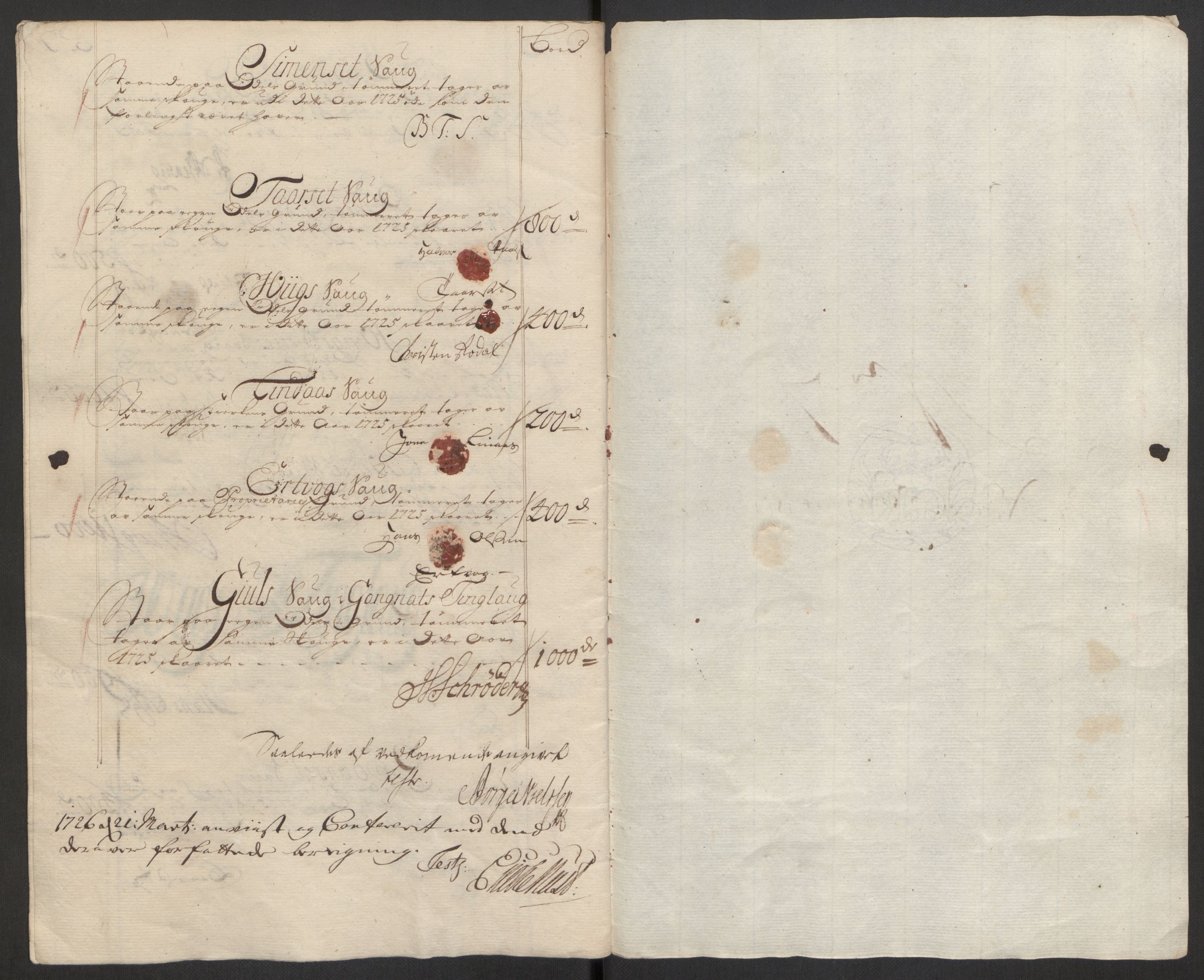 Rentekammeret inntil 1814, Reviderte regnskaper, Fogderegnskap, RA/EA-4092/R56/L3758: Fogderegnskap Nordmøre, 1725, s. 123