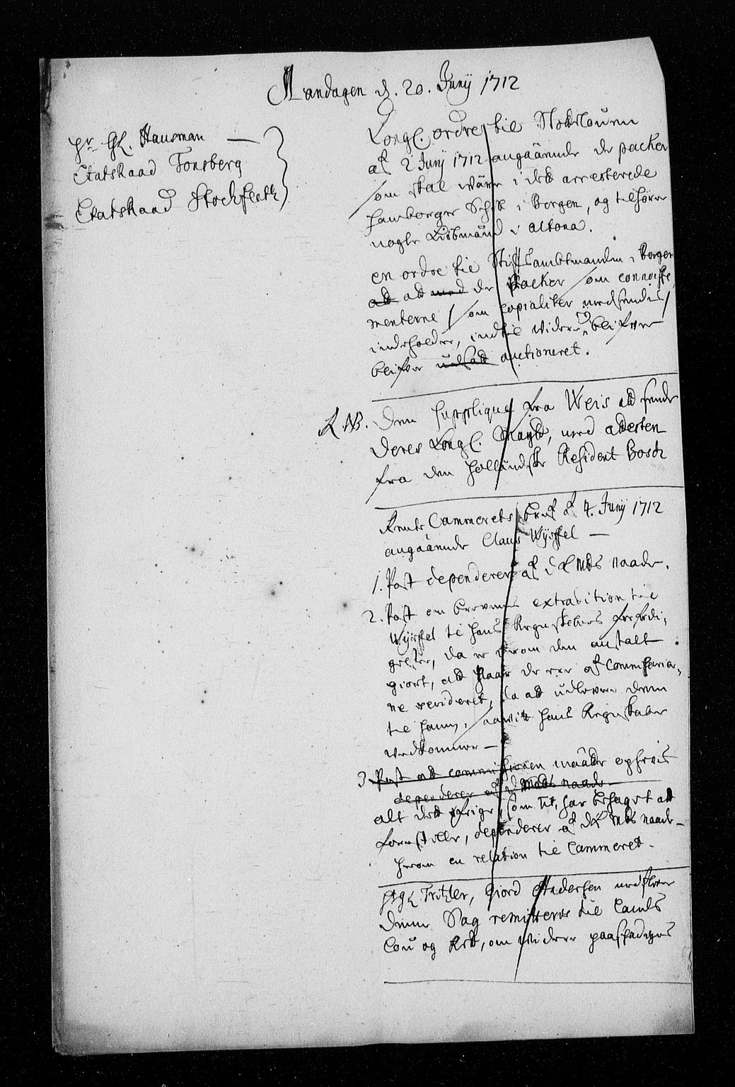 Stattholderembetet 1572-1771, AV/RA-EA-2870/Aa/L0004: Konsept til voteringsprotokoll, 1712, s. 183