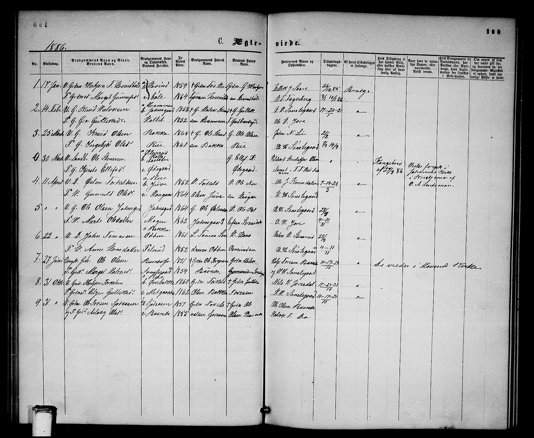 Gransherad kirkebøker, AV/SAKO-A-267/G/Gb/L0002: Klokkerbok nr. II 2, 1860-1886, s. 160