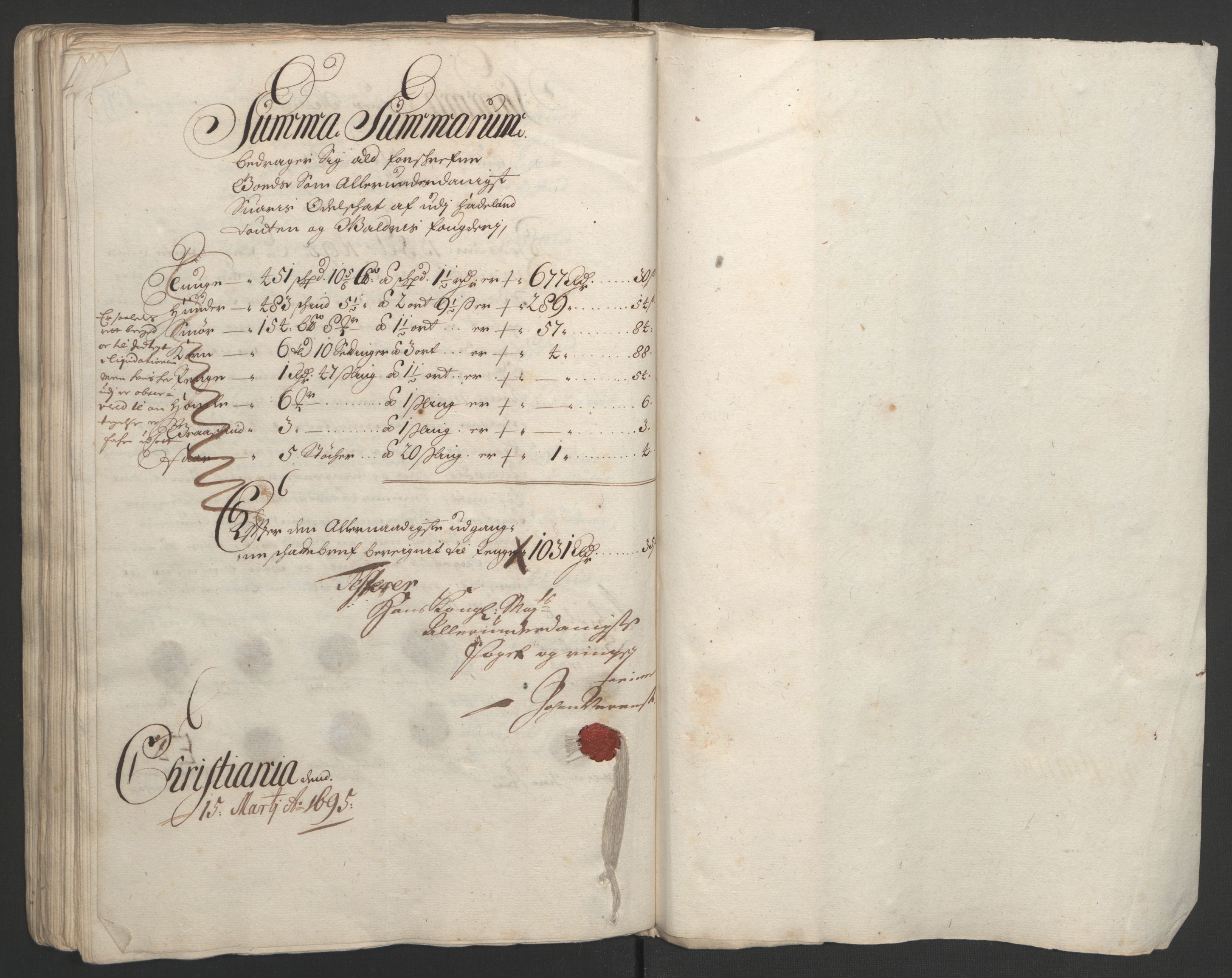 Rentekammeret inntil 1814, Reviderte regnskaper, Fogderegnskap, RA/EA-4092/R18/L1292: Fogderegnskap Hadeland, Toten og Valdres, 1693-1694, s. 358