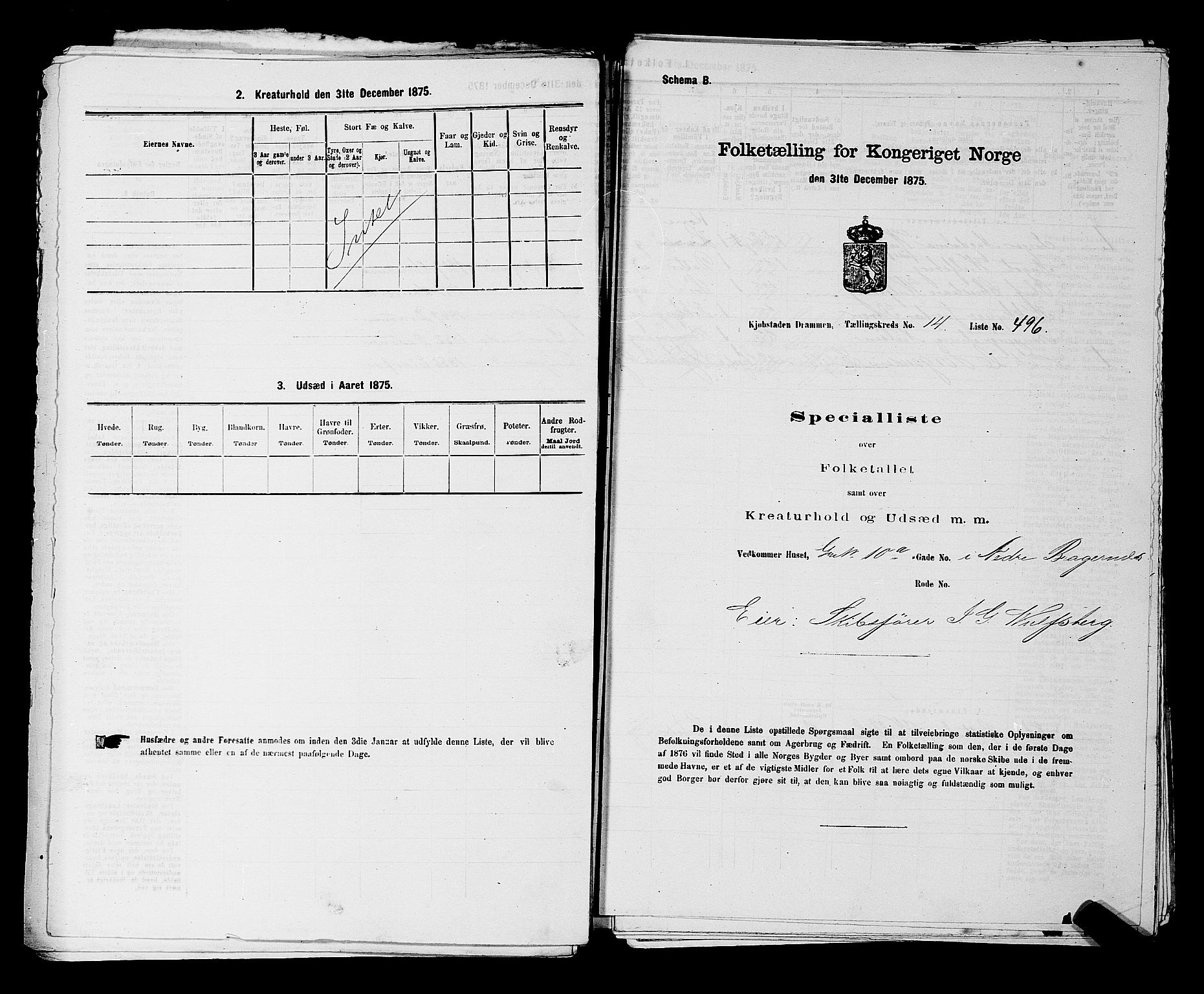 SAKO, Folketelling 1875 for 0602 Drammen kjøpstad, 1875, s. 1552