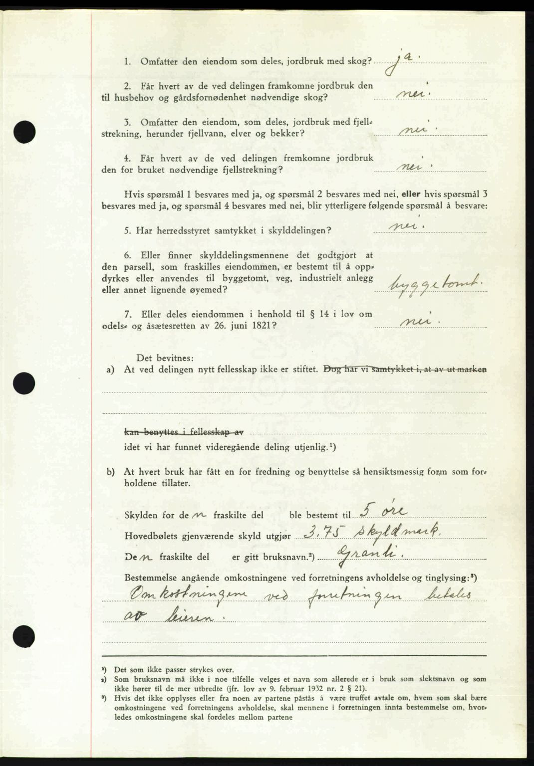 Nedenes sorenskriveri, AV/SAK-1221-0006/G/Gb/Gba/L0061: Pantebok nr. A13, 1949-1949, Dagboknr: 1845/1949