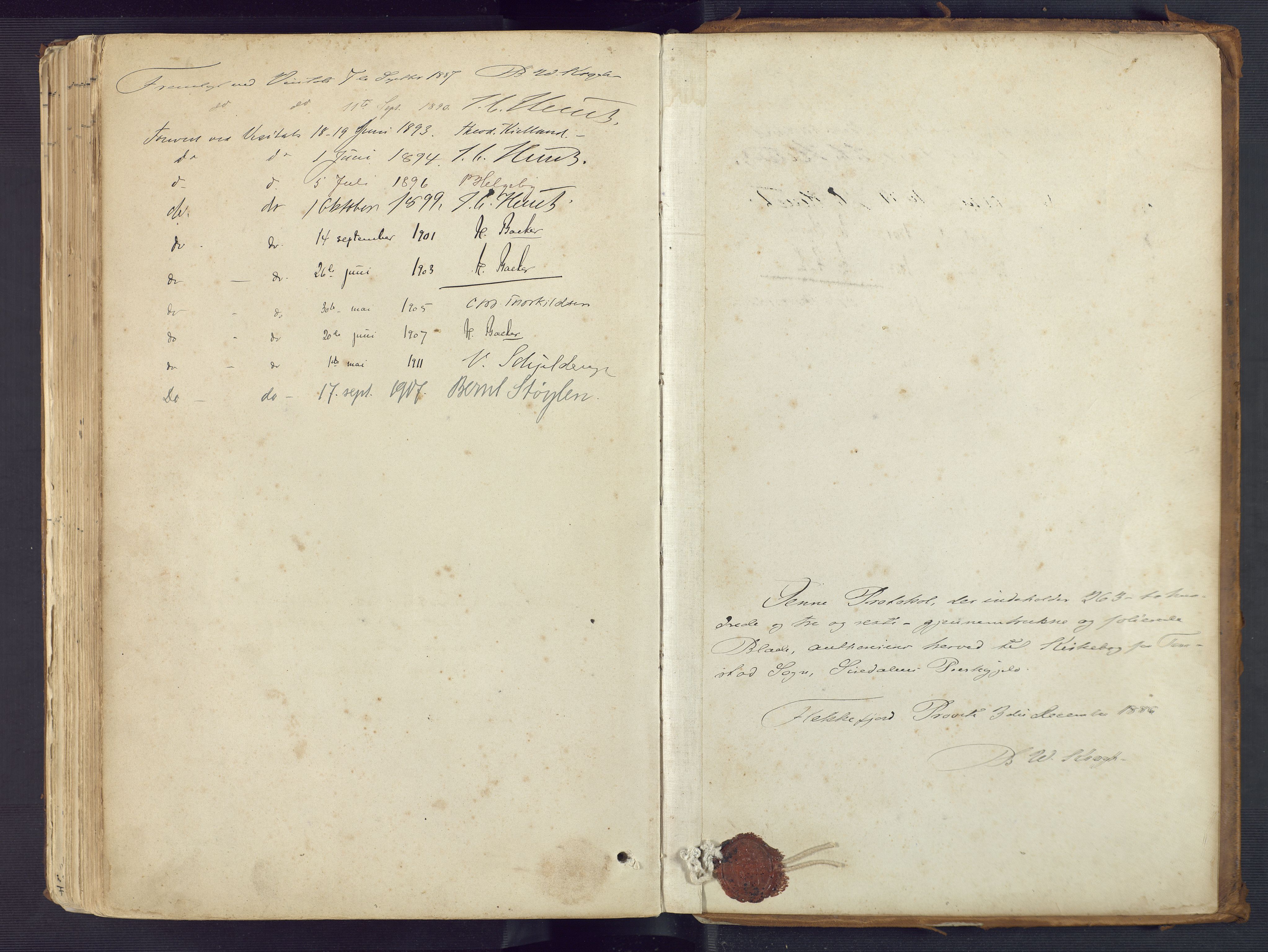 Sirdal sokneprestkontor, AV/SAK-1111-0036/F/Fa/Fab/L0004: Ministerialbok nr. A 4, 1887-1919