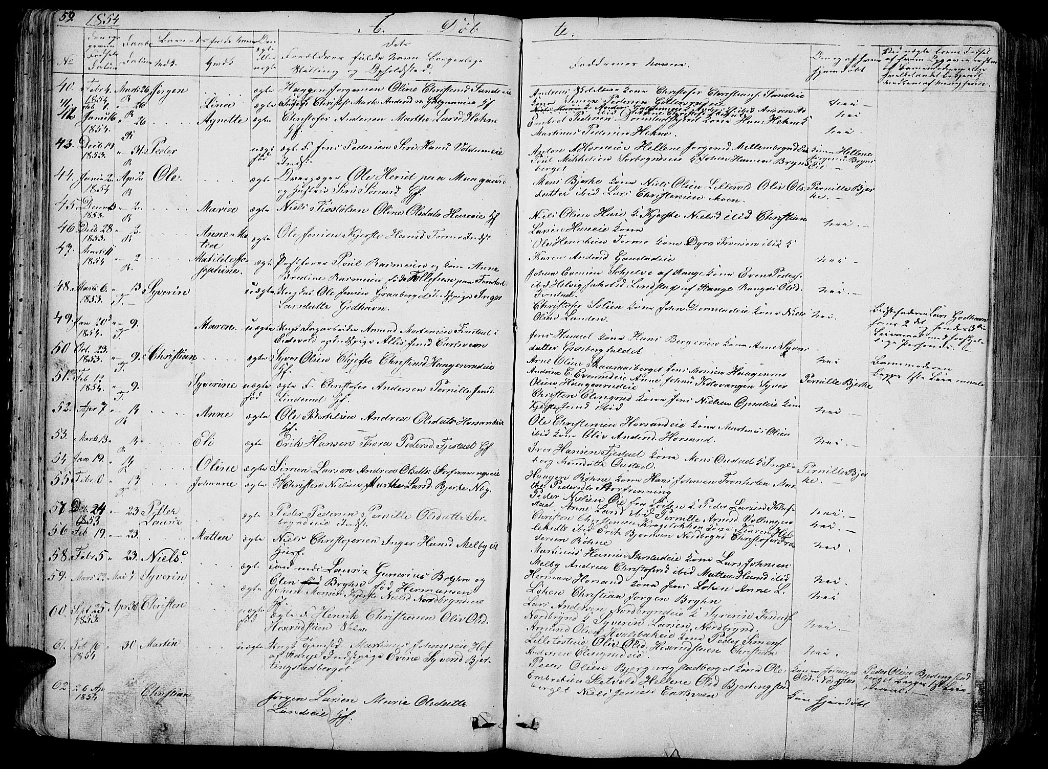 Romedal prestekontor, AV/SAH-PREST-004/L/L0009: Klokkerbok nr. 9, 1846-1866, s. 59