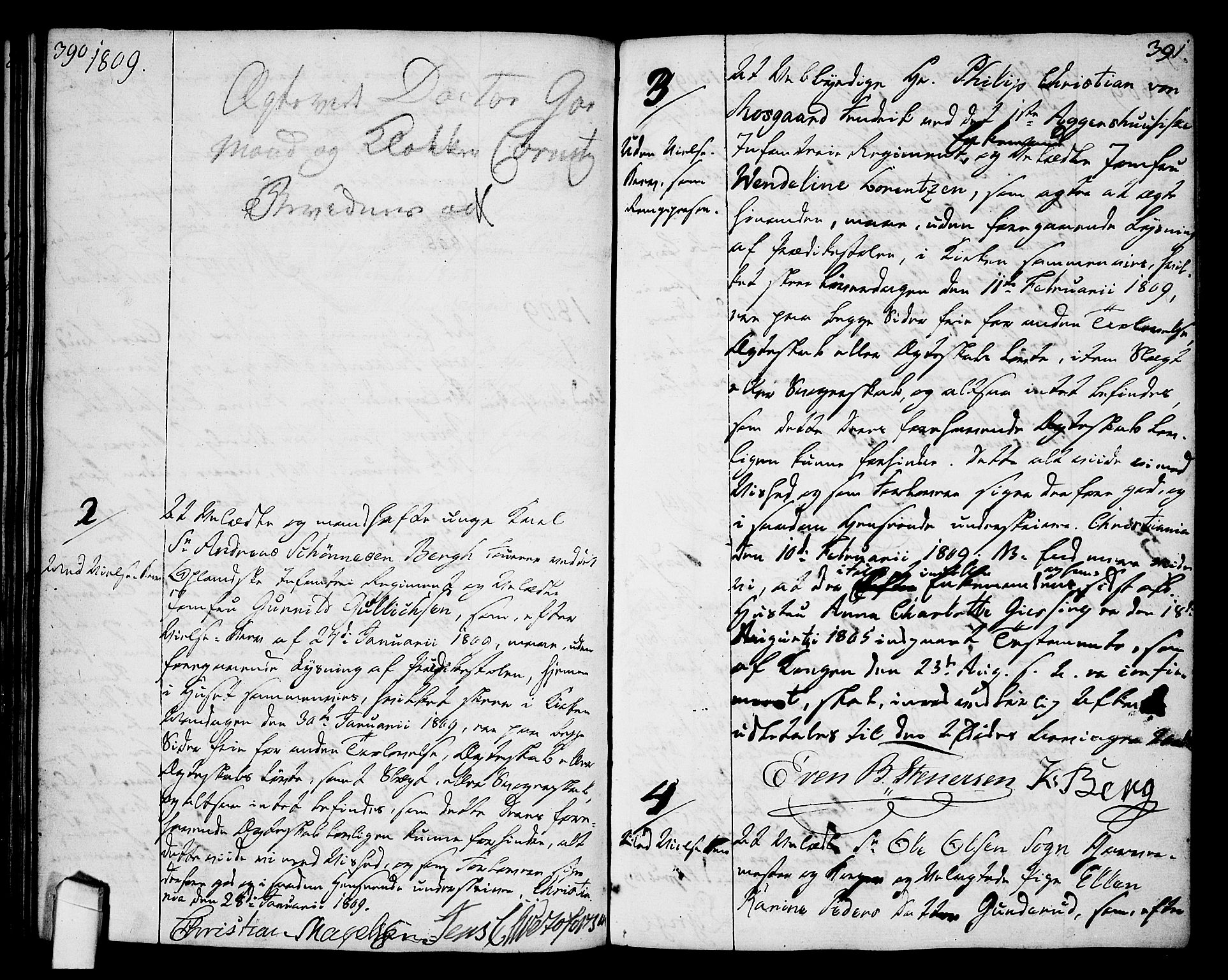 Oslo domkirke Kirkebøker, AV/SAO-A-10752/L/La/L0011: Forlovererklæringer nr. 11, 1807-1819, s. 390-391