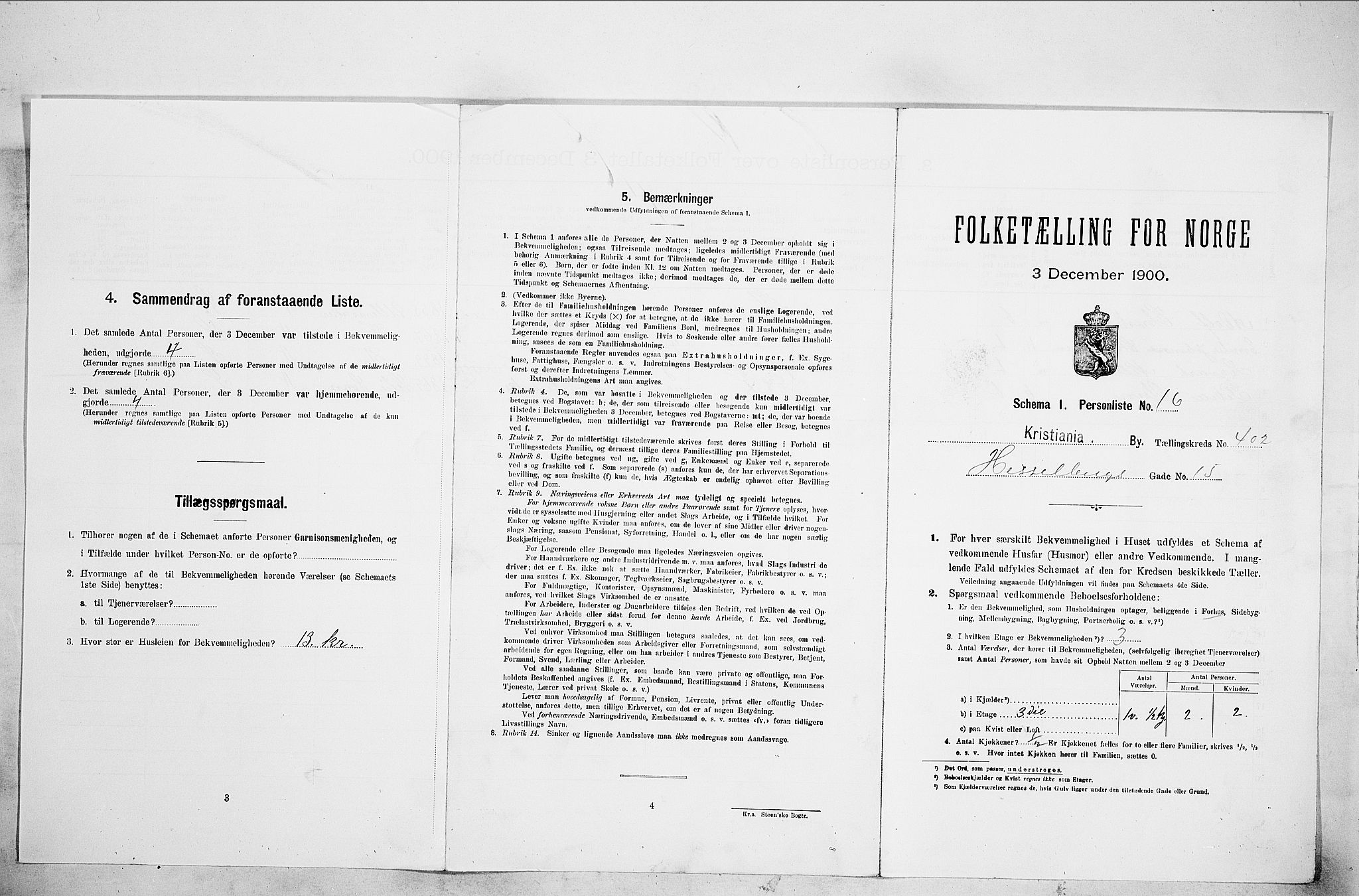 SAO, Folketelling 1900 for 0301 Kristiania kjøpstad, 1900, s. 37844