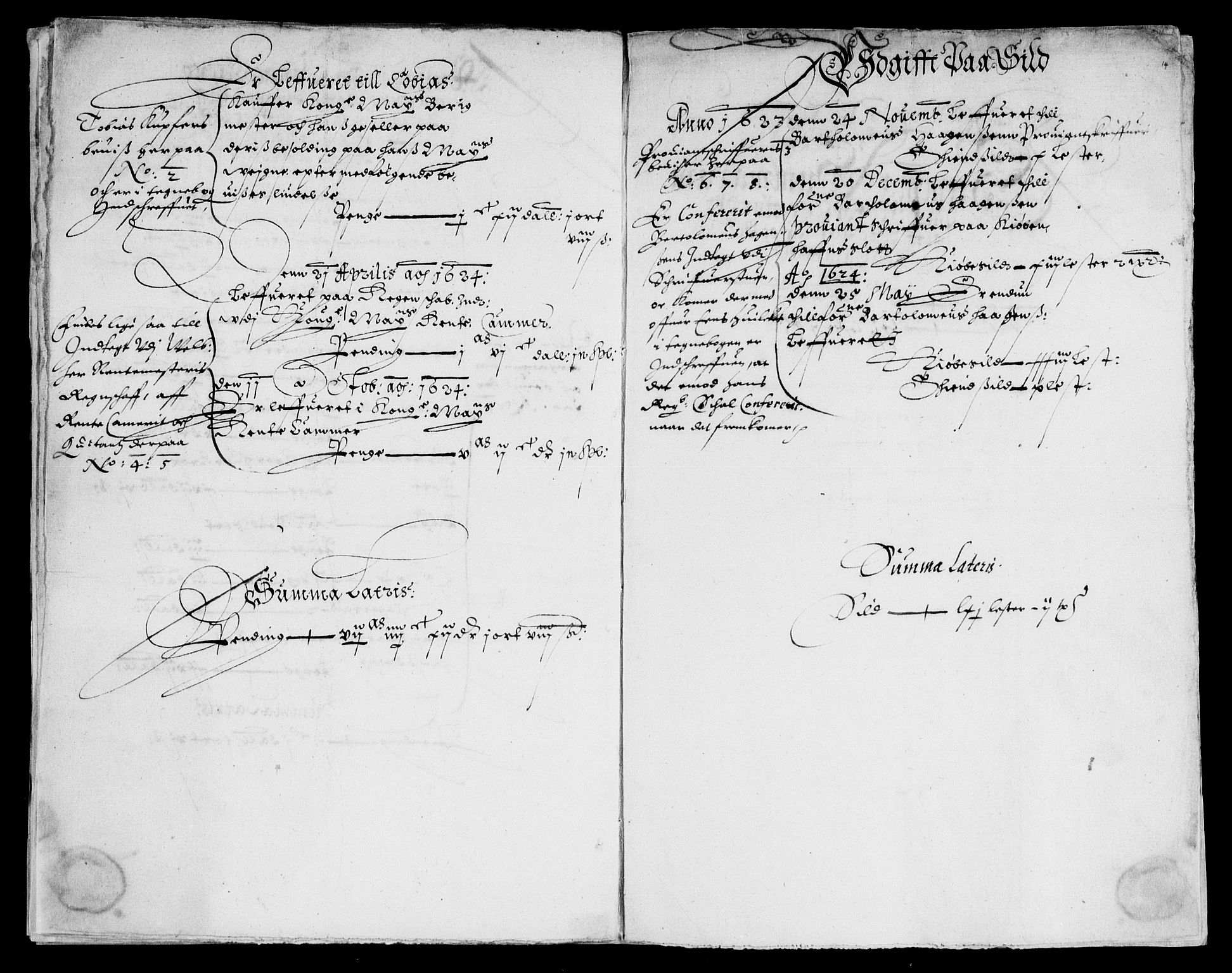 Rentekammeret inntil 1814, Reviderte regnskaper, Lensregnskaper, AV/RA-EA-5023/R/Rb/Rbw/L0024: Trondheim len, 1622-1624