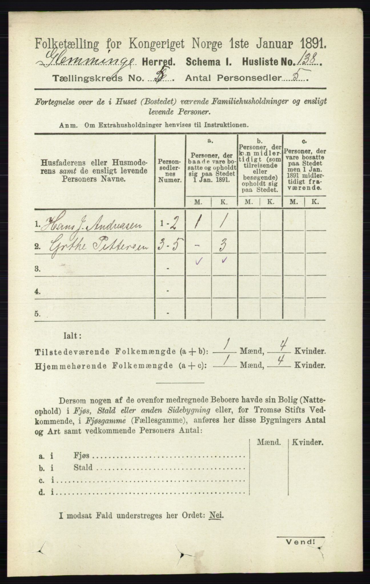 RA, Folketelling 1891 for 0132 Glemmen herred, 1891, s. 6035