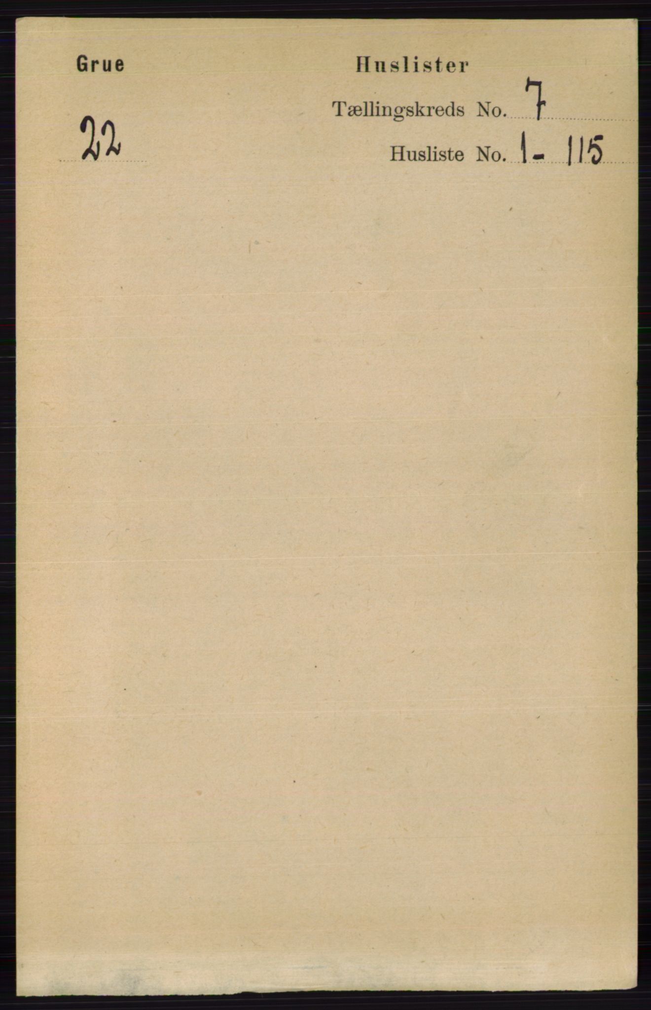 RA, Folketelling 1891 for 0423 Grue herred, 1891, s. 3448