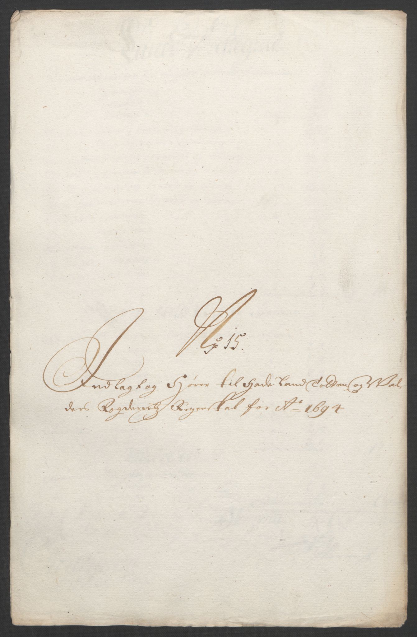 Rentekammeret inntil 1814, Reviderte regnskaper, Fogderegnskap, RA/EA-4092/R18/L1292: Fogderegnskap Hadeland, Toten og Valdres, 1693-1694, s. 435