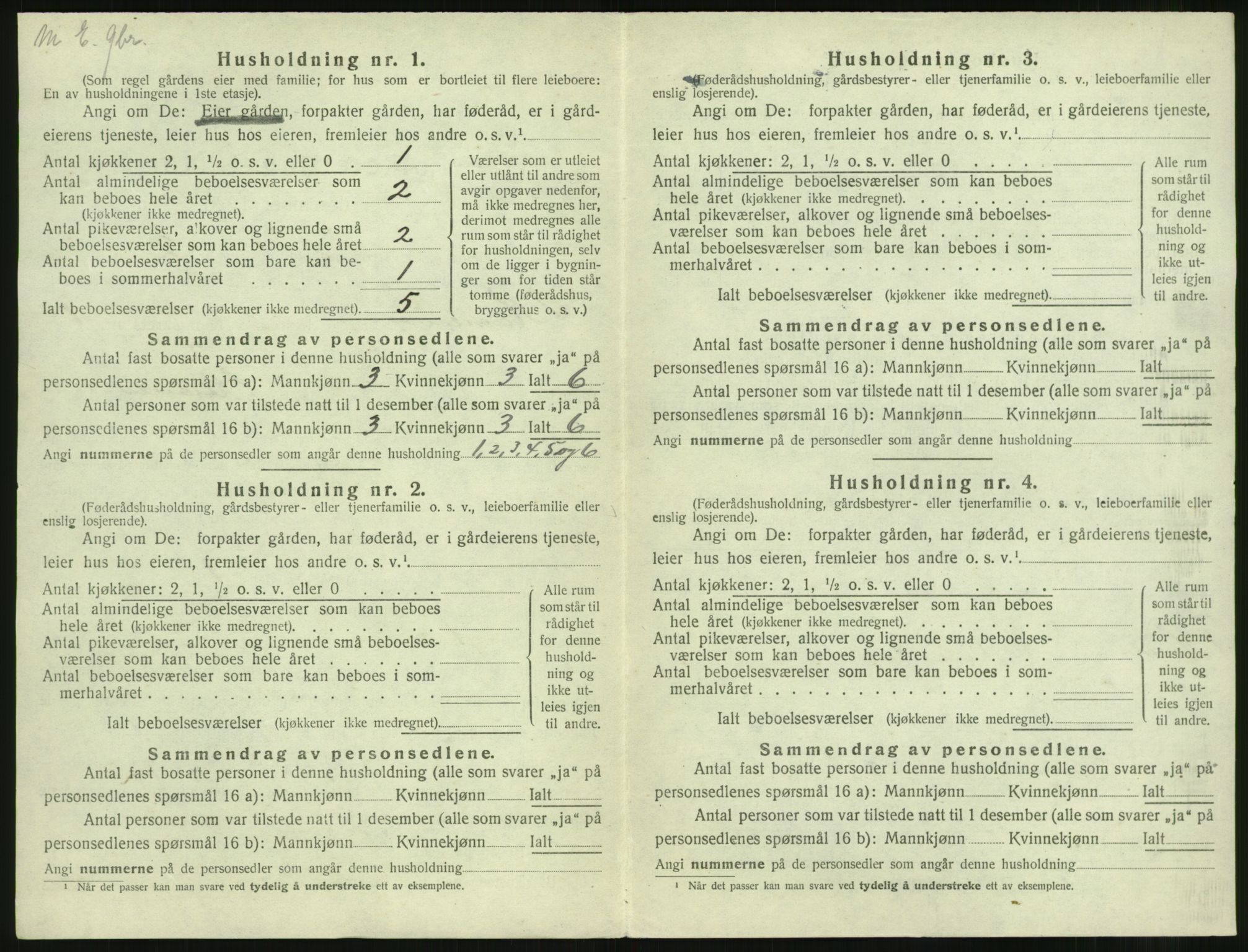 SAST, Folketelling 1920 for 1142 Rennesøy herred, 1920, s. 23