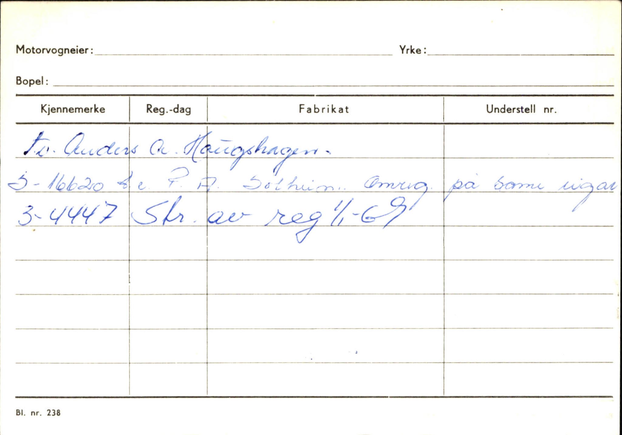 Statens vegvesen, Sogn og Fjordane vegkontor, AV/SAB-A-5301/4/F/L0125: Eigarregister Sogndal V-Å. Aurland A-Å. Fjaler A-N, 1945-1975, s. 1534