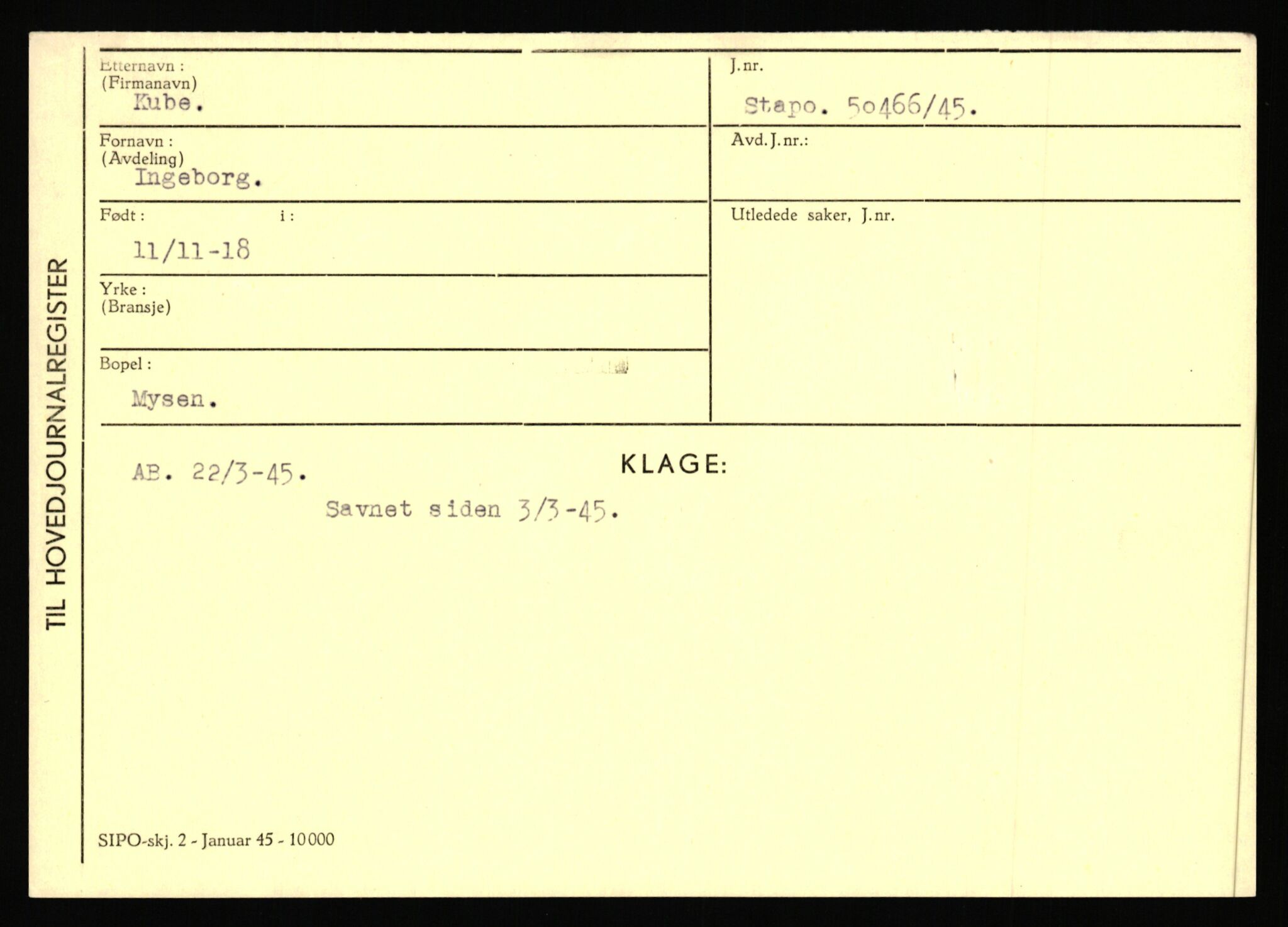 Statspolitiet - Hovedkontoret / Osloavdelingen, AV/RA-S-1329/C/Ca/L0009: Knutsen - Limstrand, 1943-1945, s. 2012