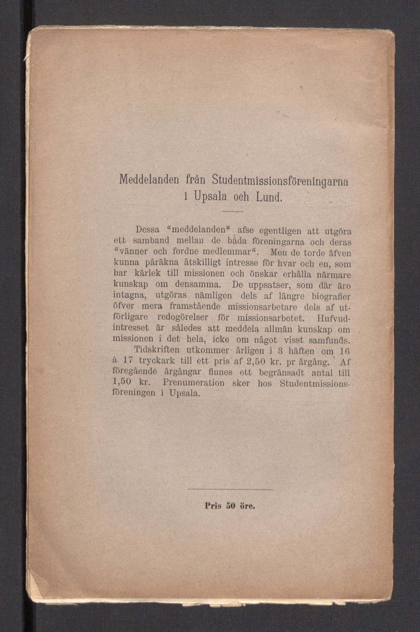 Kvinnelige Misjonsarbeidere, AV/RA-PA-0699/F/Fj/L0032/0002: Diverse /  Mindre  småskrifter, trykksaker, om Armenia, 1896-1905