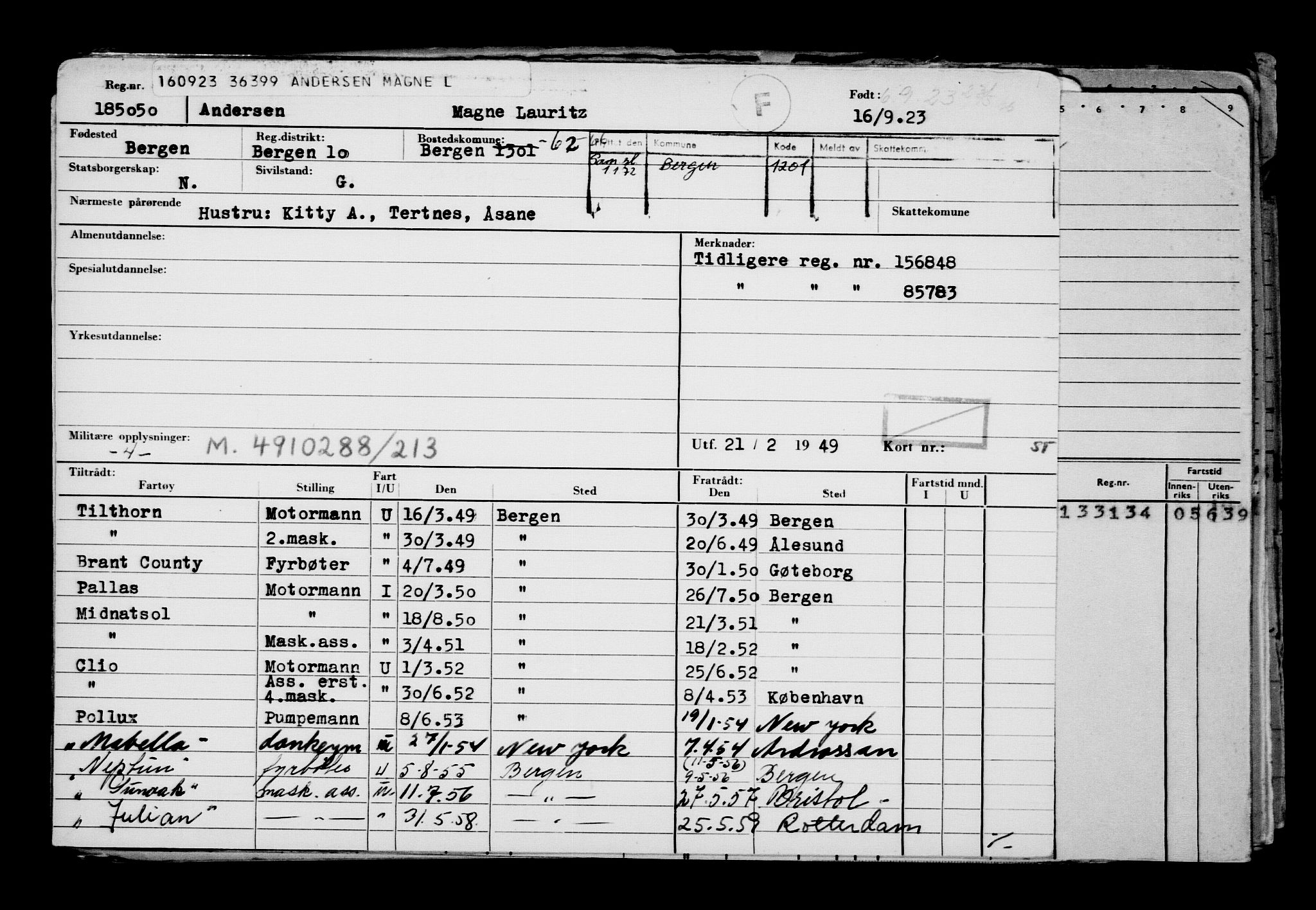 Direktoratet for sjømenn, AV/RA-S-3545/G/Gb/L0223: Hovedkort, 1923, s. 34