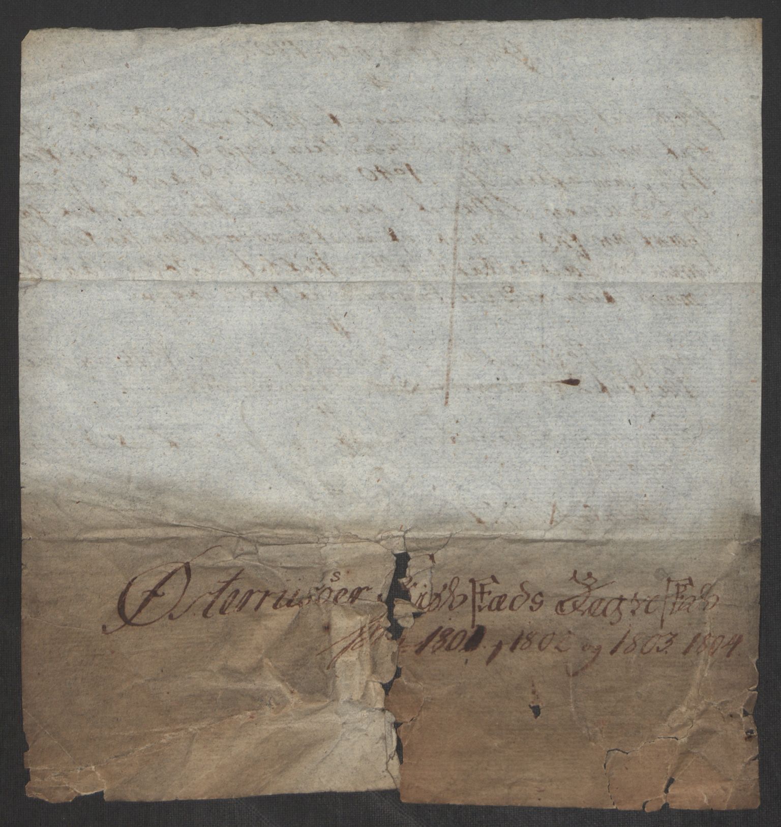 Danske Kanselli 1800-1814, AV/RA-EA-3024/K/Kk/Kka/Kkac/L0236: Kjøpstadregnskap Øster Risør, 1801-1804, s. 833