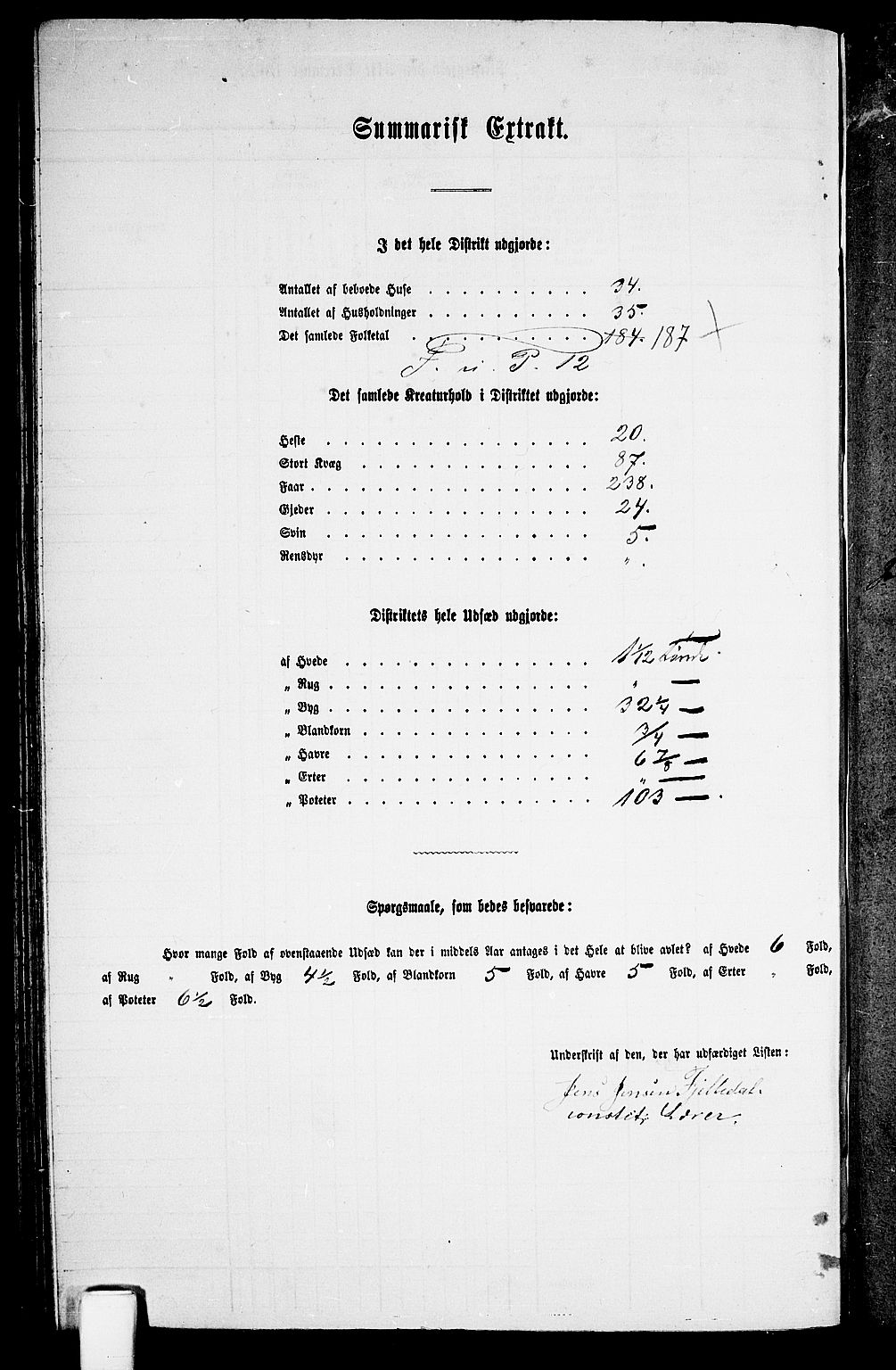 RA, Folketelling 1865 for 0919P Froland prestegjeld, 1865, s. 89