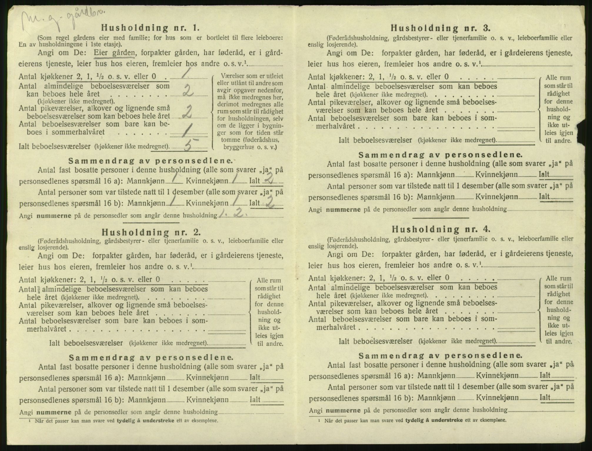 SAT, Folketelling 1920 for 1540 Hen herred, 1920, s. 465