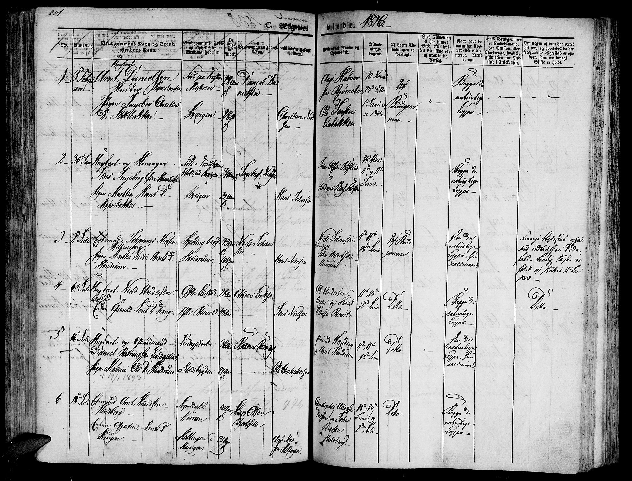 Ministerialprotokoller, klokkerbøker og fødselsregistre - Nord-Trøndelag, AV/SAT-A-1458/701/L0006: Ministerialbok nr. 701A06, 1825-1841, s. 201