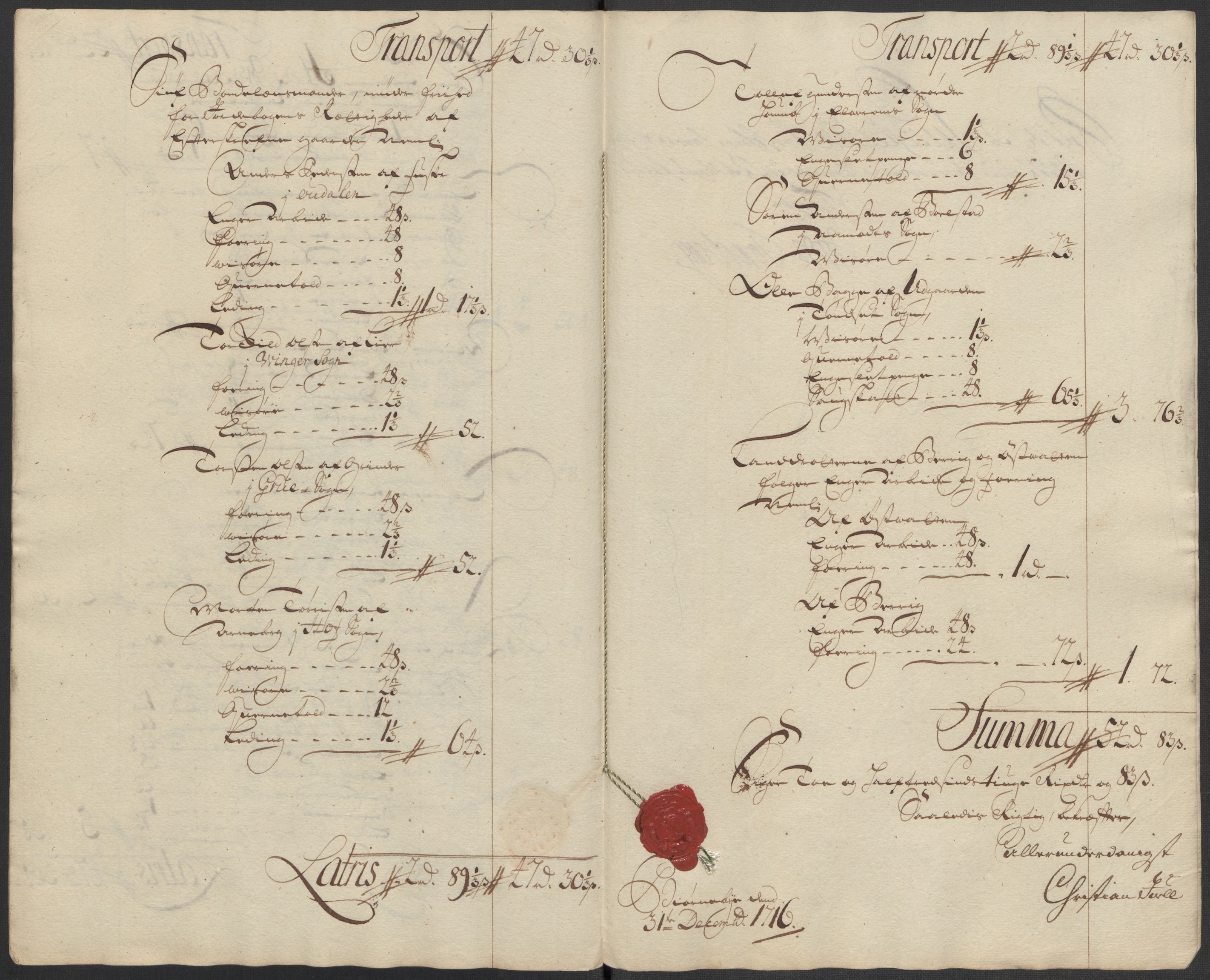 Rentekammeret inntil 1814, Reviderte regnskaper, Fogderegnskap, AV/RA-EA-4092/R13/L0855: Fogderegnskap Solør, Odal og Østerdal, 1716, s. 335