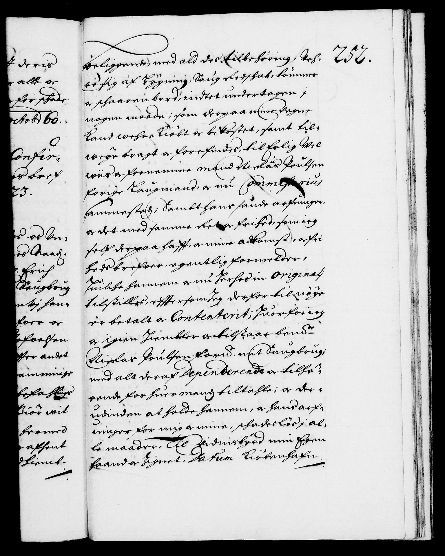 Danske Kanselli 1572-1799, RA/EA-3023/F/Fc/Fca/Fcaa/L0009: Norske registre (mikrofilm), 1657-1660, s. 252a