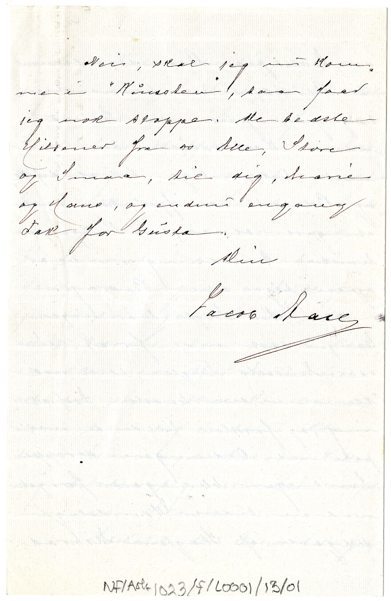 Diderik Maria Aalls brevsamling, NF/Ark-1023/F/L0001: D.M. Aalls brevsamling. A - B, 1738-1889, s. 197