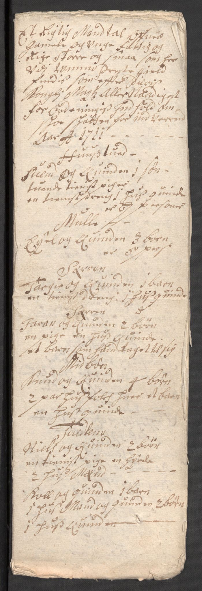 Rentekammeret inntil 1814, Reviderte regnskaper, Fogderegnskap, AV/RA-EA-4092/R36/L2121: Fogderegnskap Øvre og Nedre Telemark og Bamble, 1711, s. 430