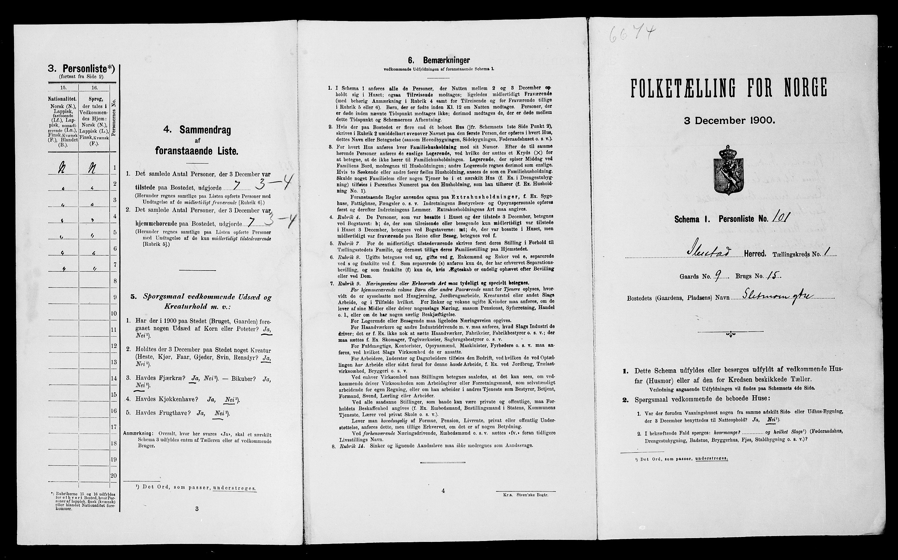 SATØ, Folketelling 1900 for 1917 Ibestad herred, 1900, s. 351