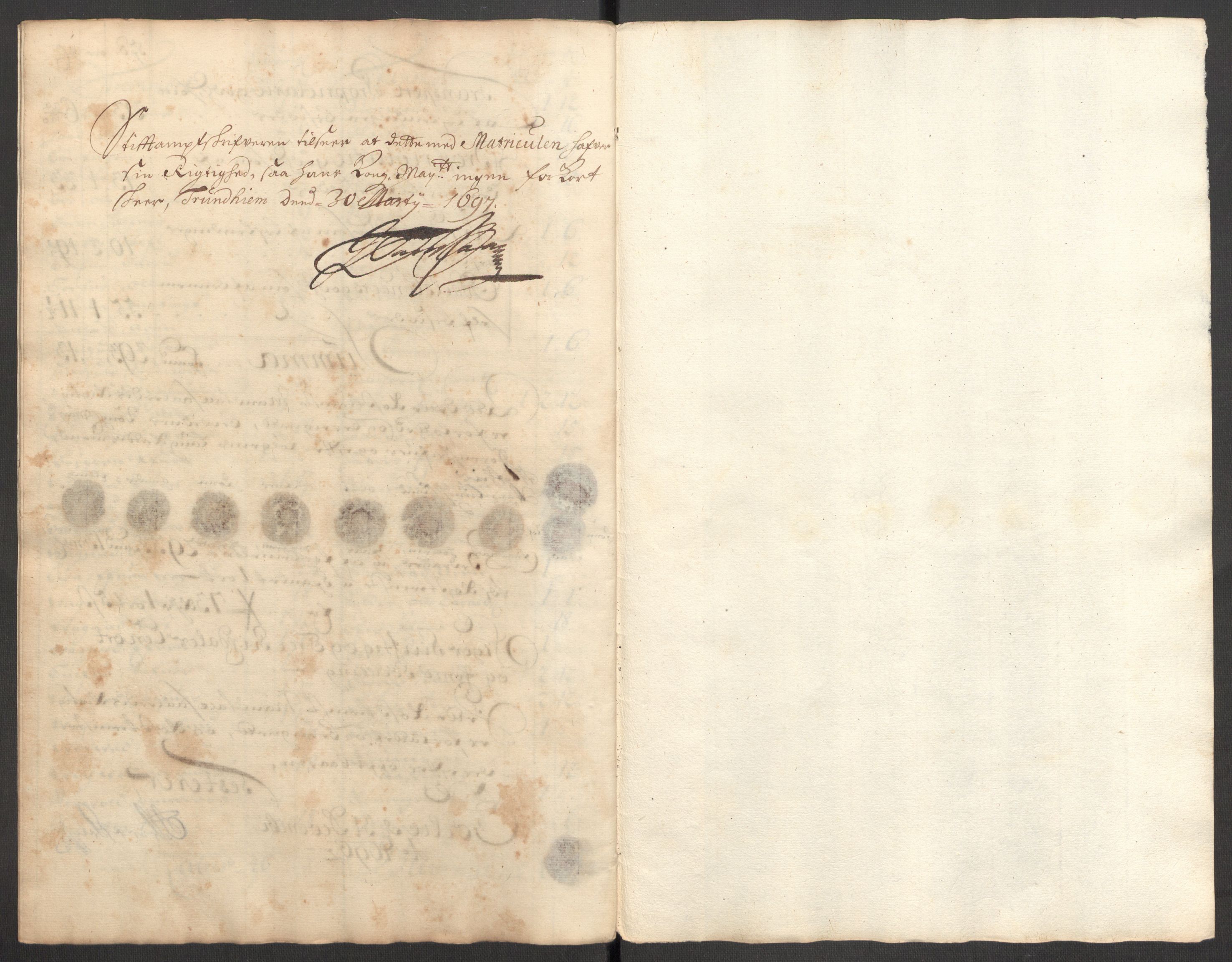 Rentekammeret inntil 1814, Reviderte regnskaper, Fogderegnskap, RA/EA-4092/R60/L3946: Fogderegnskap Orkdal og Gauldal, 1696, s. 130
