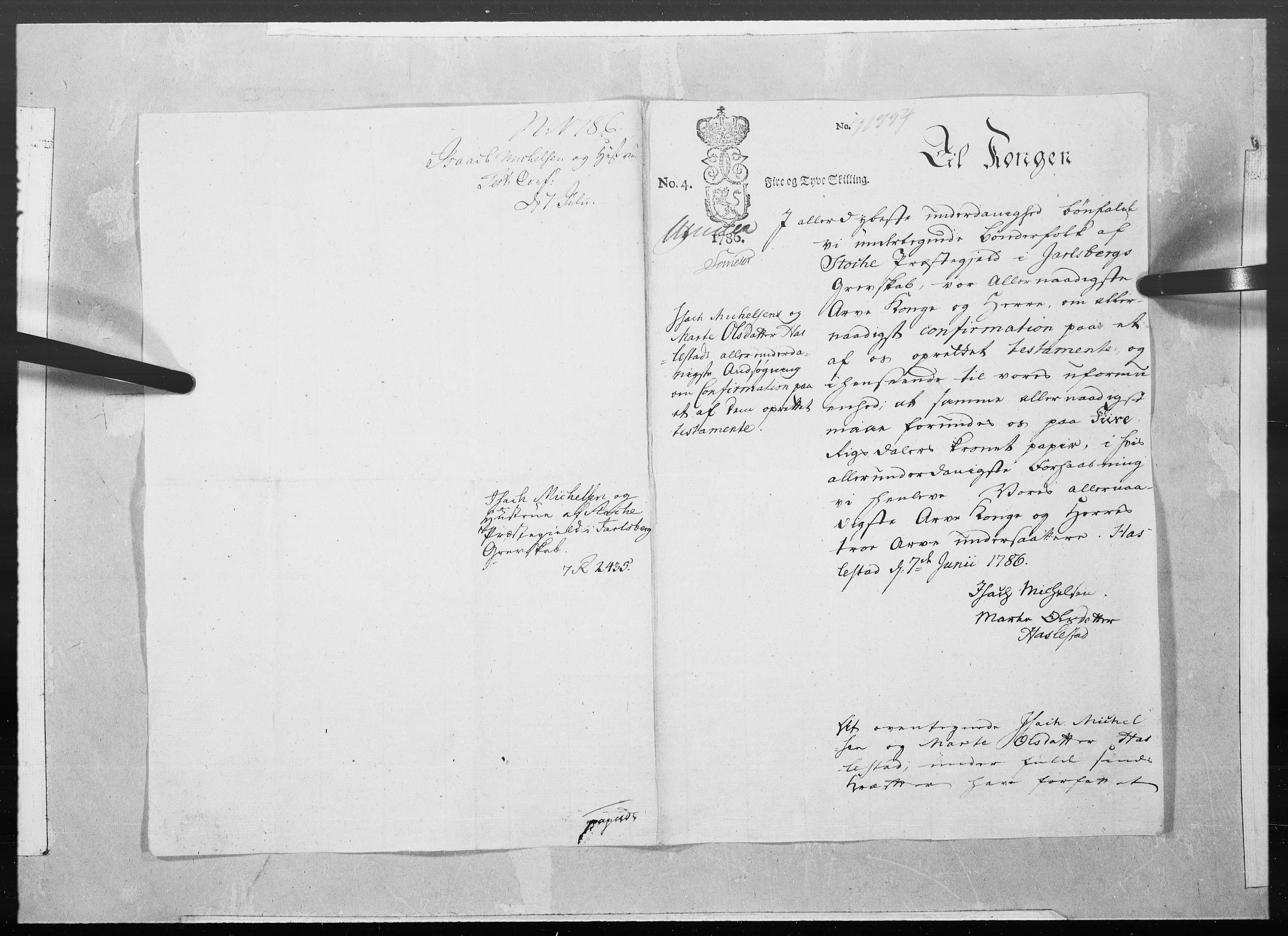 Danske Kanselli 1572-1799, AV/RA-EA-3023/F/Fc/Fcc/Fcca/L0262: Norske innlegg 1572-1799, 1786, s. 13