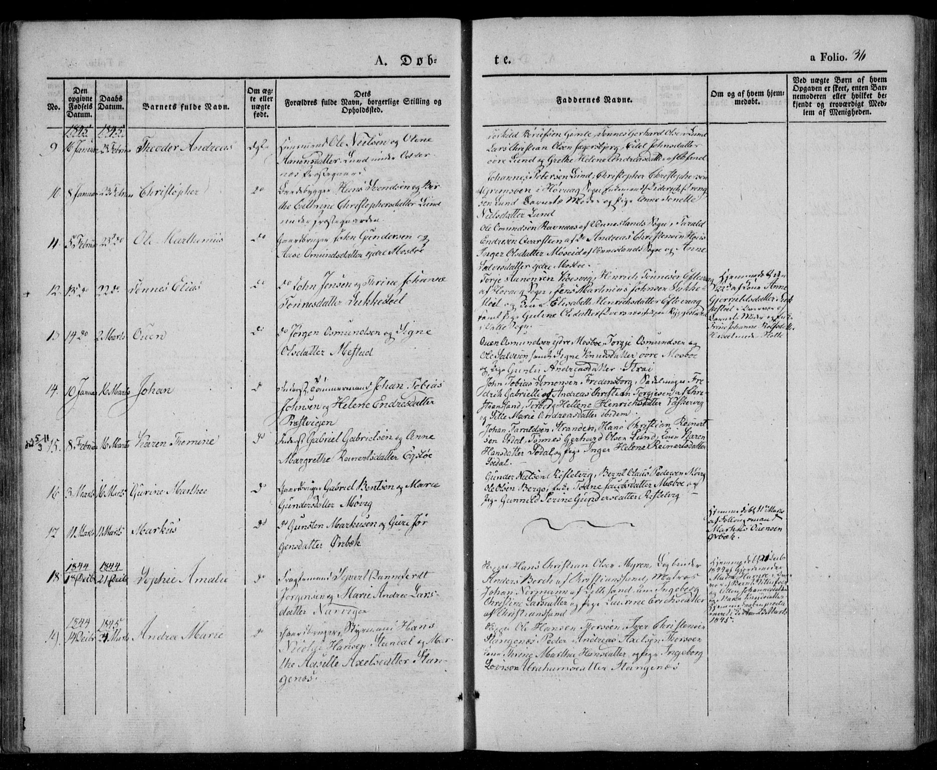 Oddernes sokneprestkontor, AV/SAK-1111-0033/F/Fa/Faa/L0006: Ministerialbok nr. A 6, 1838-1851, s. 36
